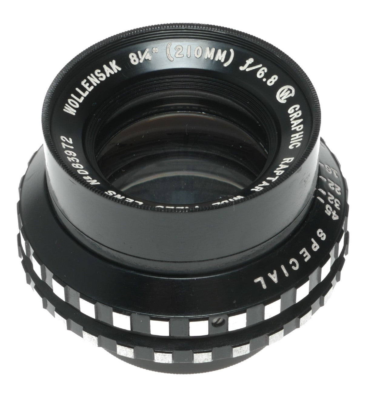 Wollensak 8.25 inch f/6.8 Graphic Raptar Wide Field Lens - Goodkin Special Edition - View 3