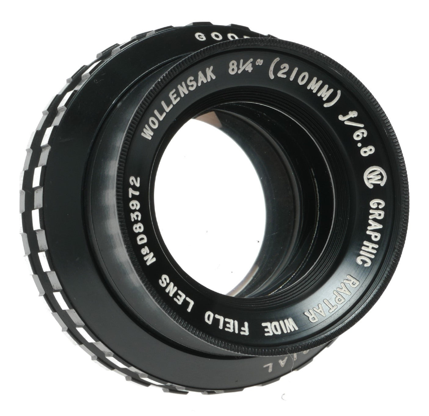 Wollensak 8.25 inch f/6.8 Graphic Raptar Wide Field Lens - Goodkin Special Edition - View 8