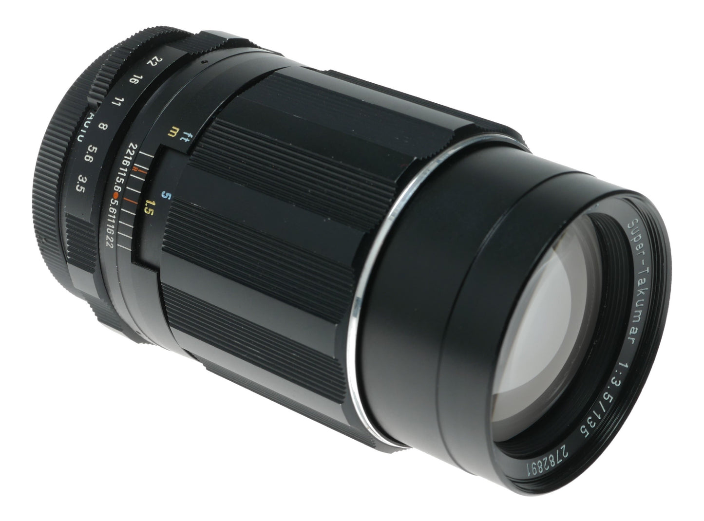 Pentax Super-Takumar 135mm f/3.5 Vintage SLR Camera Lens - View 3