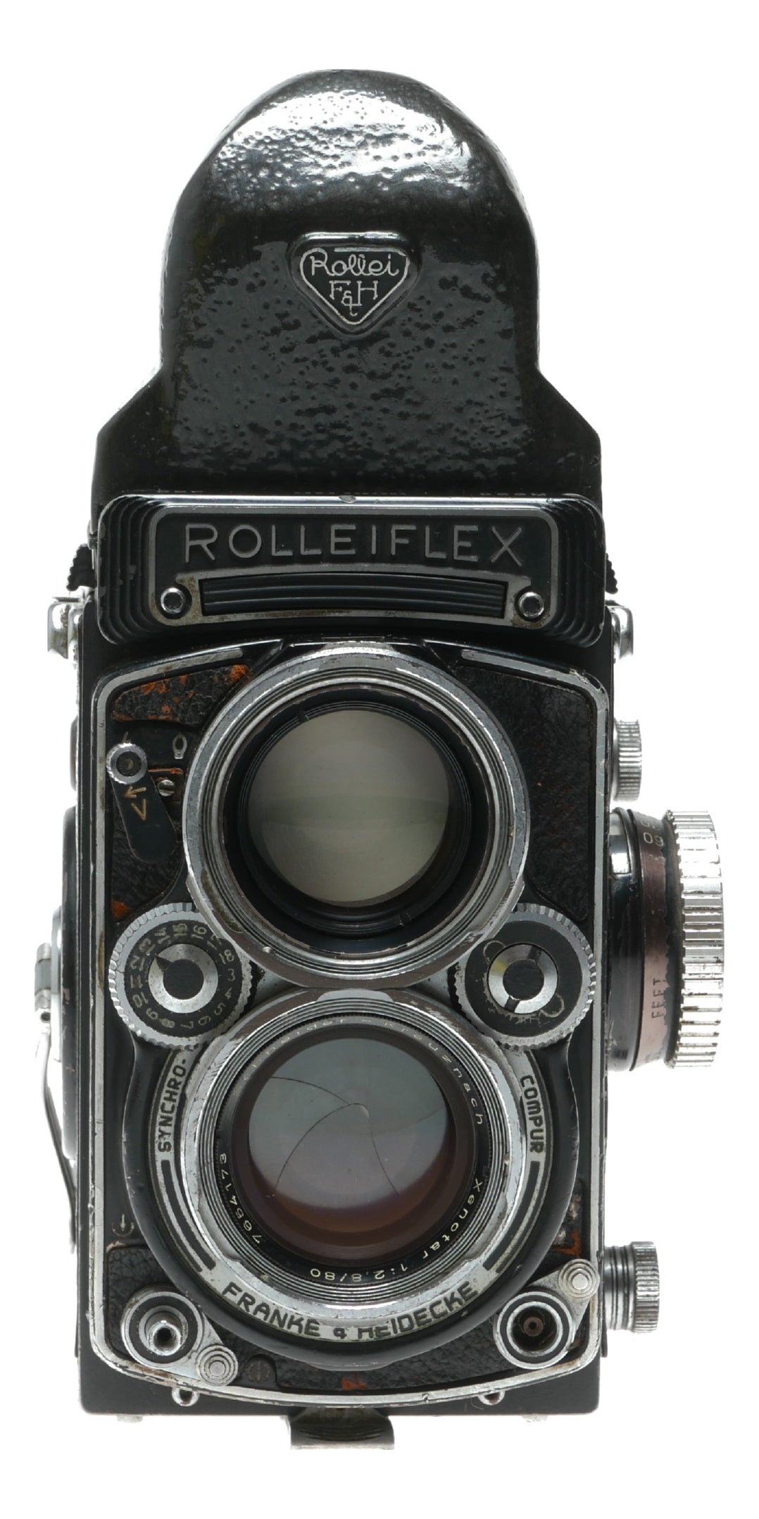 Rollei Rolleiflex Vintage TLR Camera with Schneider-Kreuznach Xenotar 80mm f/2.8 Lens