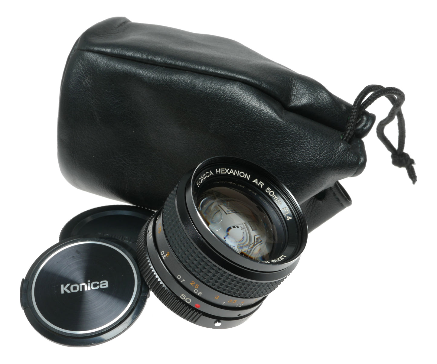 Konica Hexanon AR 50mm f/1.4 Vintage Camera Lens Made in Japan