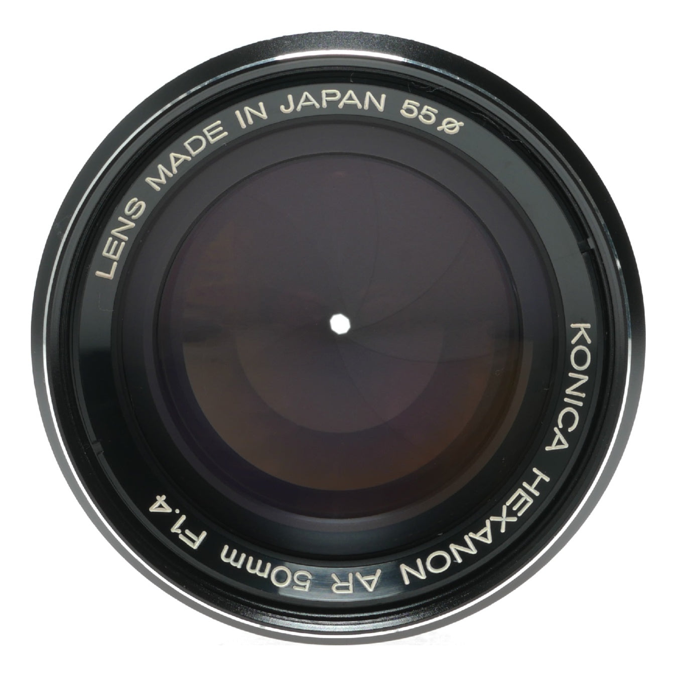 Konica Hexanon AR 50mm f/1.4 Vintage Camera Lens Made in Japan - View 3