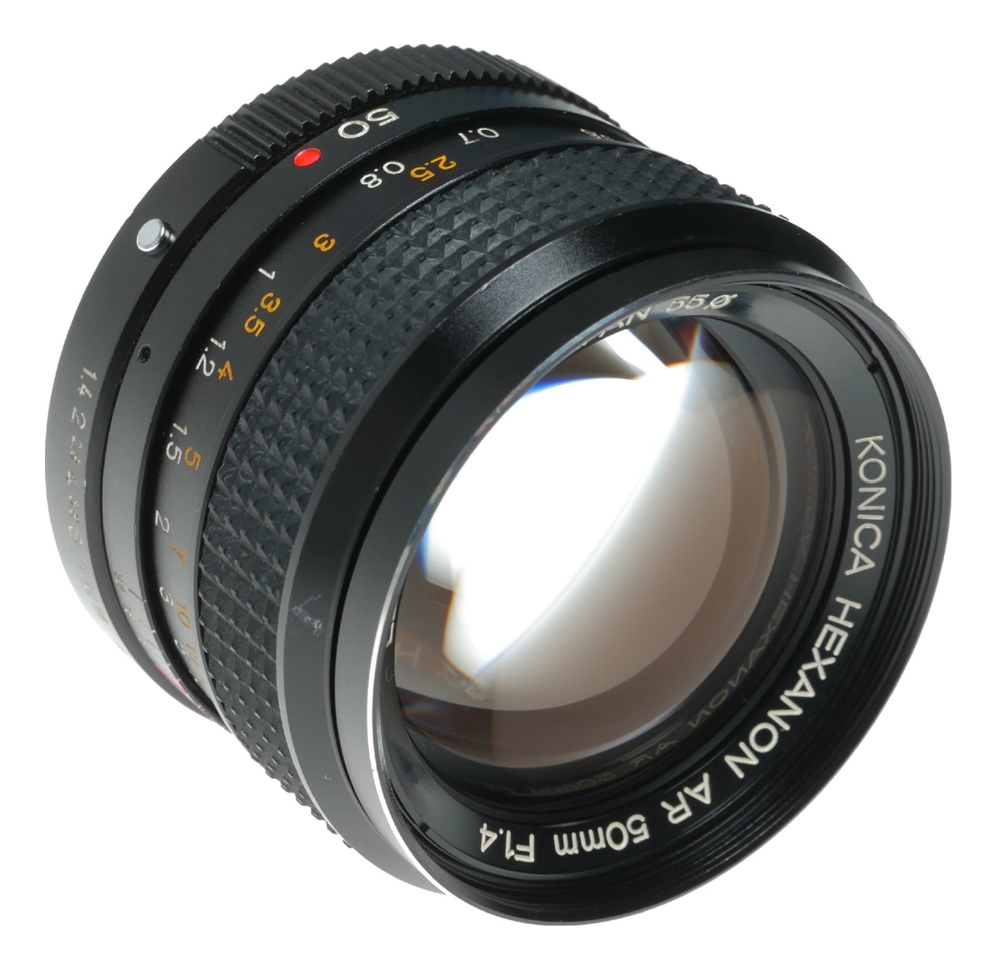 Konica Hexanon AR 50mm f/1.4 Vintage Camera Lens Made in Japan - View 6