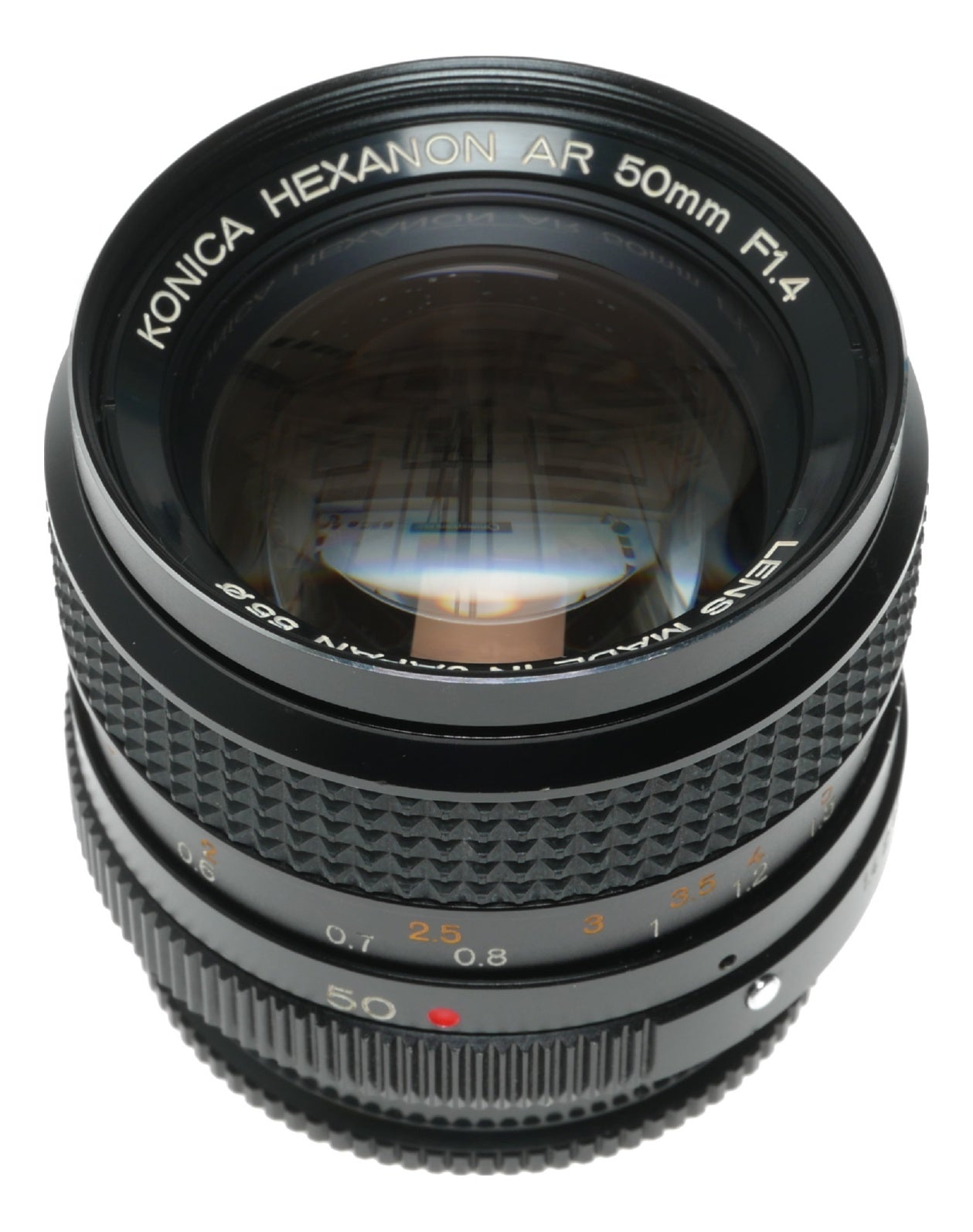 Konica Hexanon AR 50mm f/1.4 Vintage Camera Lens Made in Japan - View 7