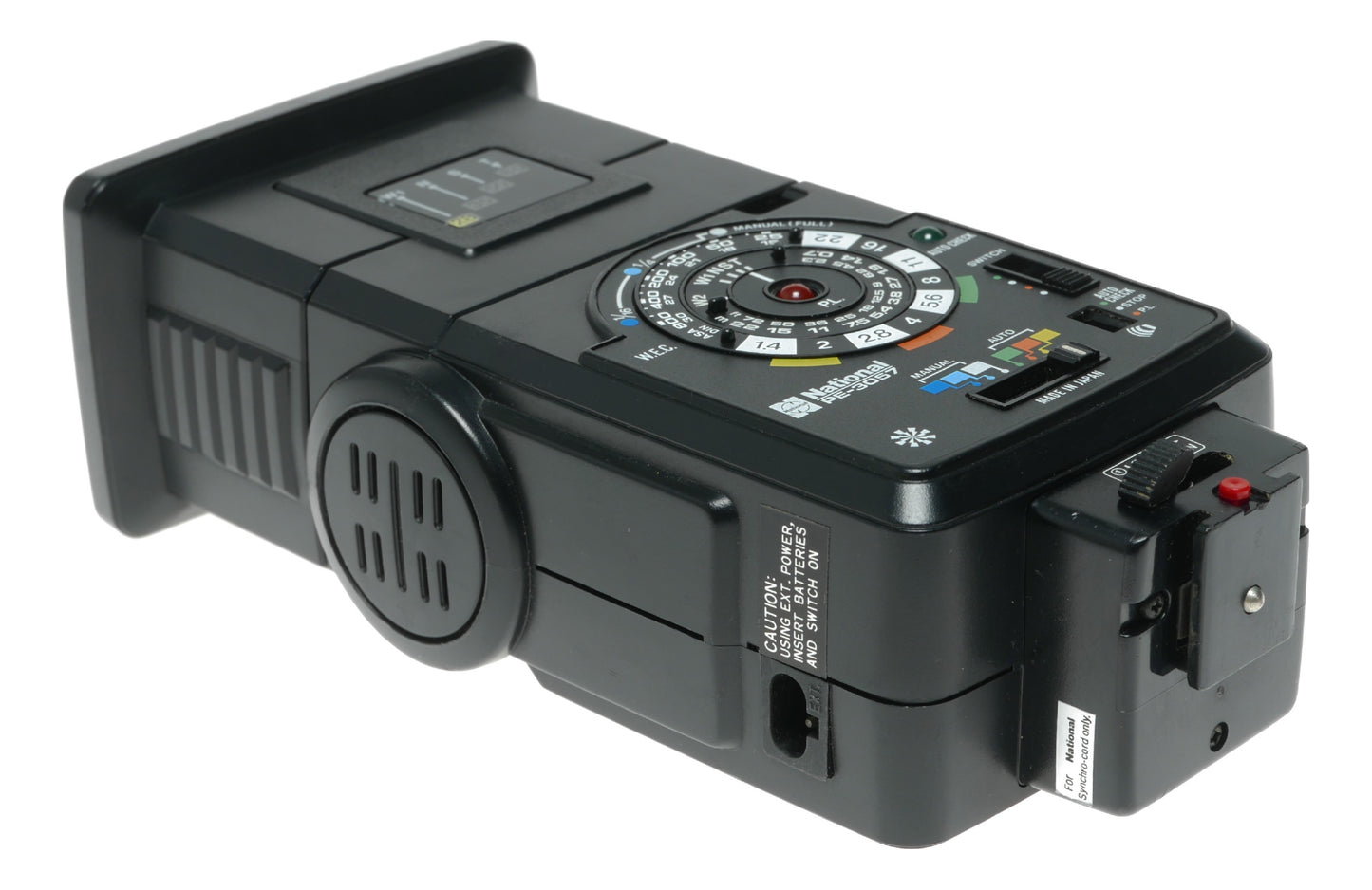 National PE-3057 Vintage Film Camera with Manual and Auto Exposure Settings, Made in Japan - View 5