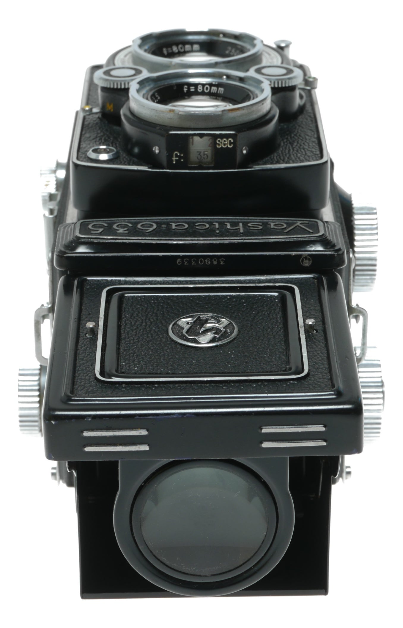 Yashica-635 Vintage TLR Camera with Yashinon 80mm f/3.5 Lens, Made in Japan - View 4