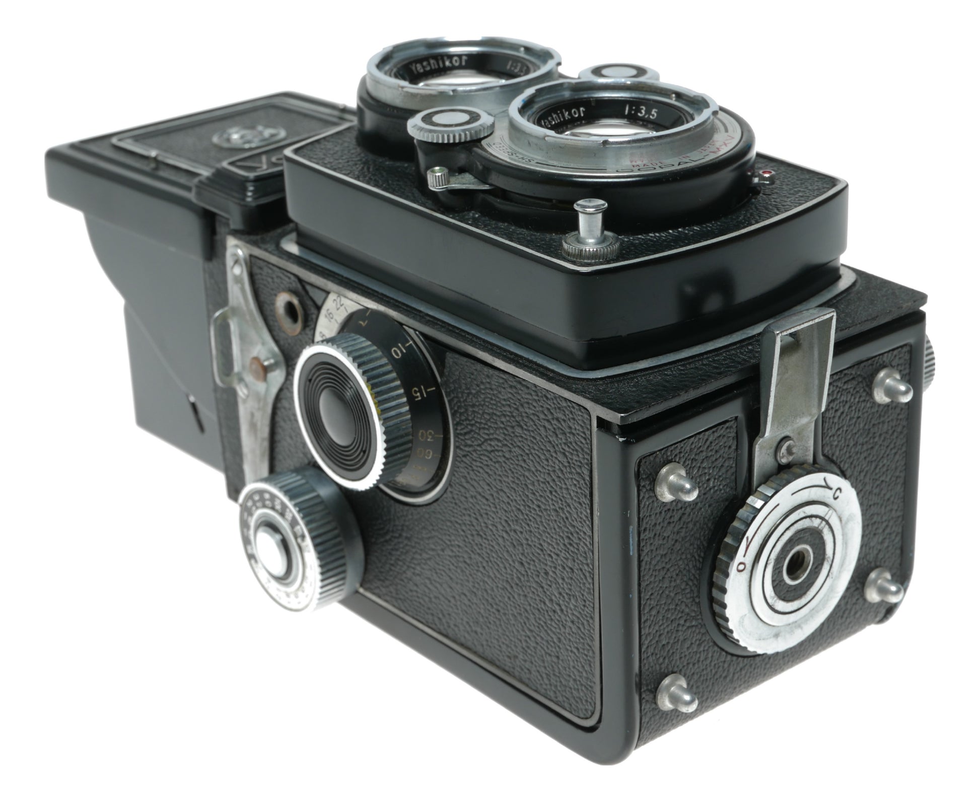 Yashica-635 Vintage TLR Camera with Yashinon 80mm f/3.5 Lens, Made in Japan - View 5