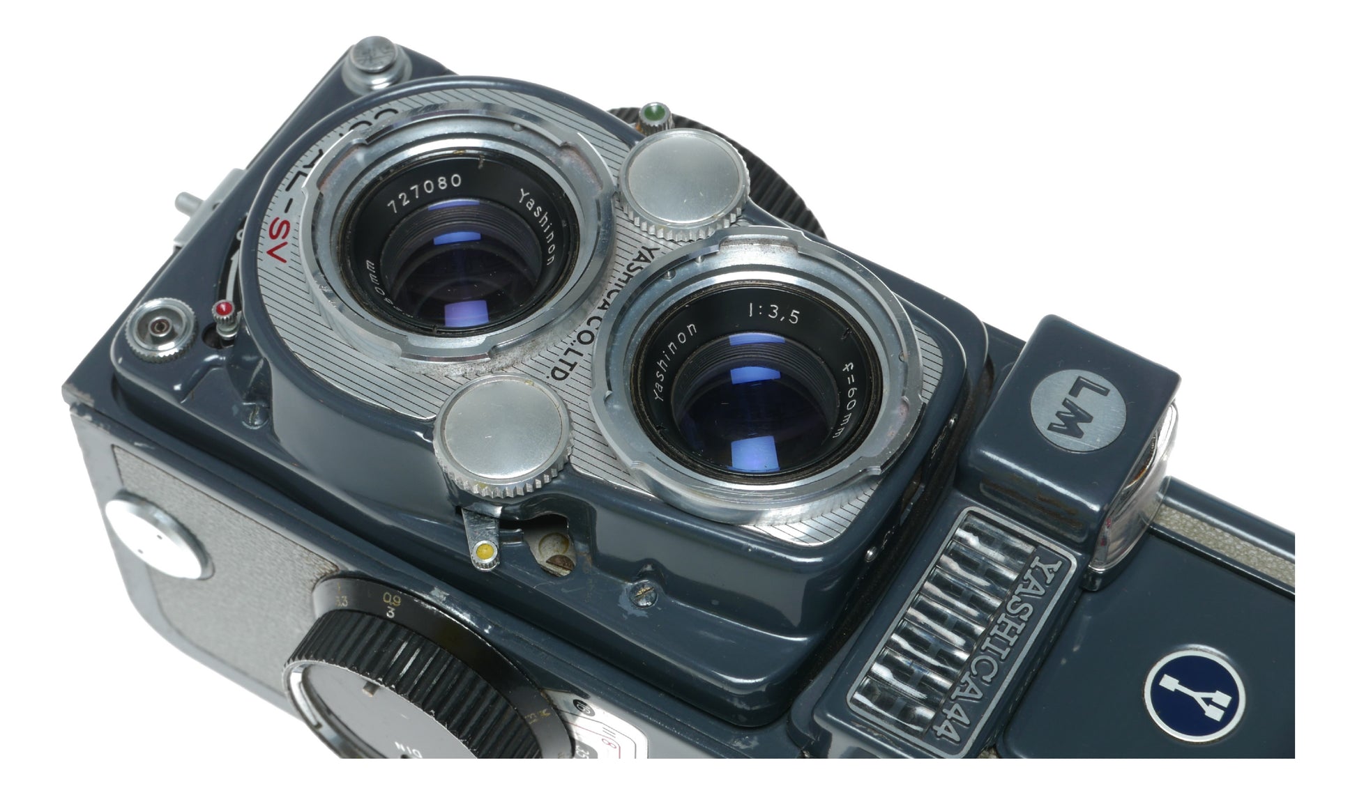 Yashica 44 Vintage Twin Lens Reflex Camera with Yashinon 50mm f/3.5 Lens for 127 Film - View 8