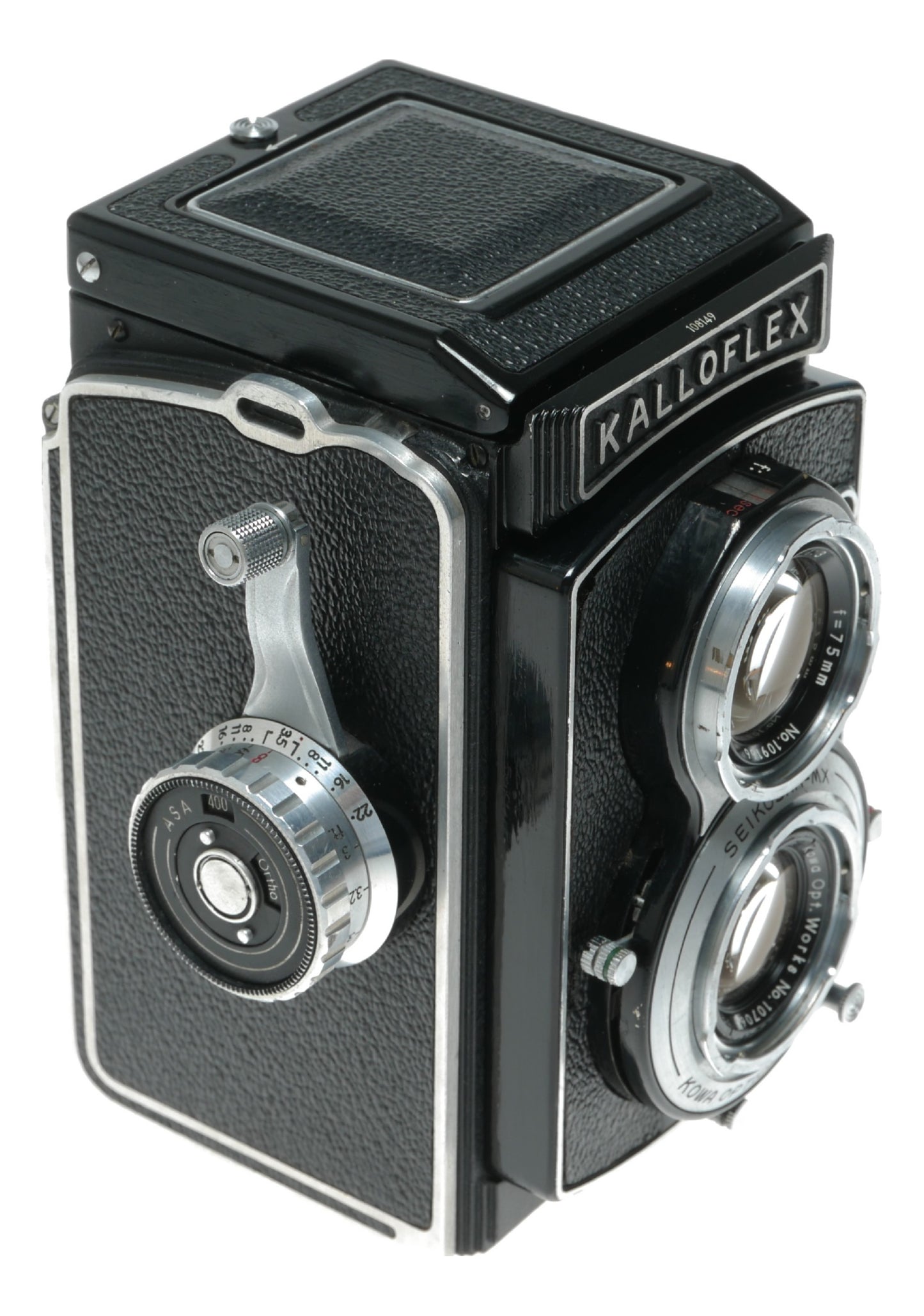 Kalloflex Vintage TLR Camera with Kowa Optical Works 75mm f/3.5 Seikosha-MX Lens - View 4