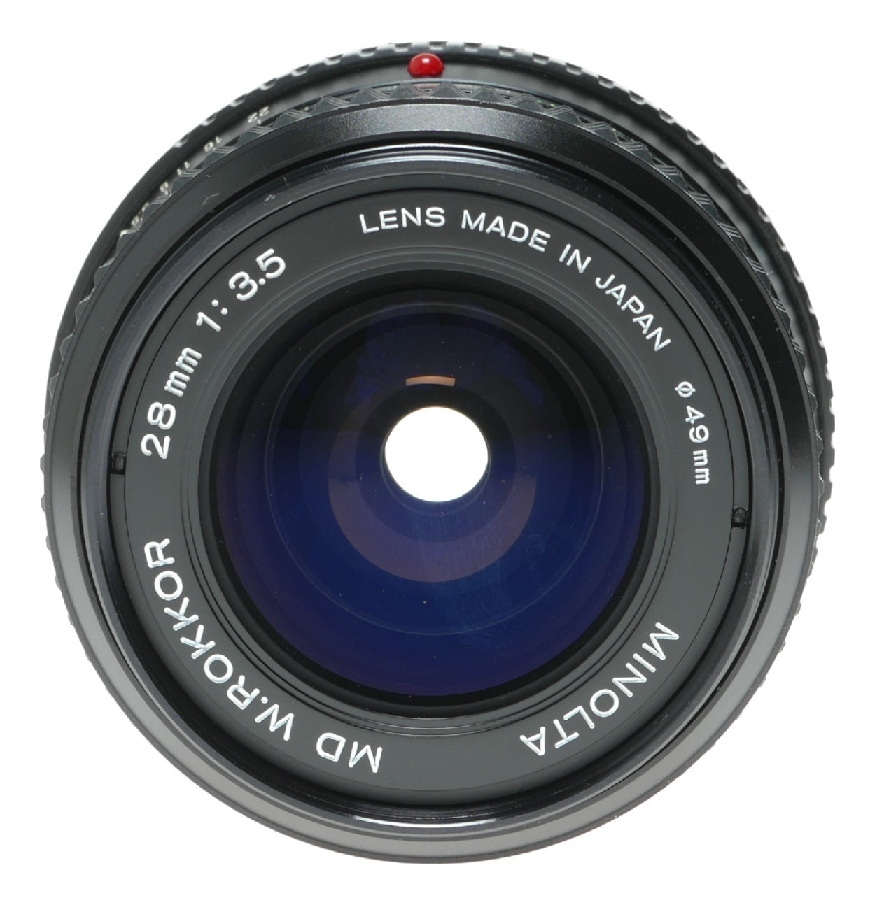 Minolta MD Rokkor 28mm f/3.5 Vintage Prime Lens Made in Japan - View 2