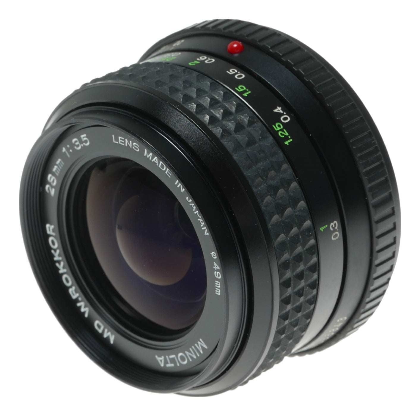 Minolta MD Rokkor 28mm f/3.5 Vintage Prime Lens Made in Japan - View 3