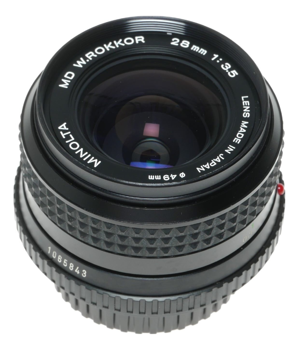 Minolta MD Rokkor 28mm f/3.5 Vintage Prime Lens Made in Japan - View 9