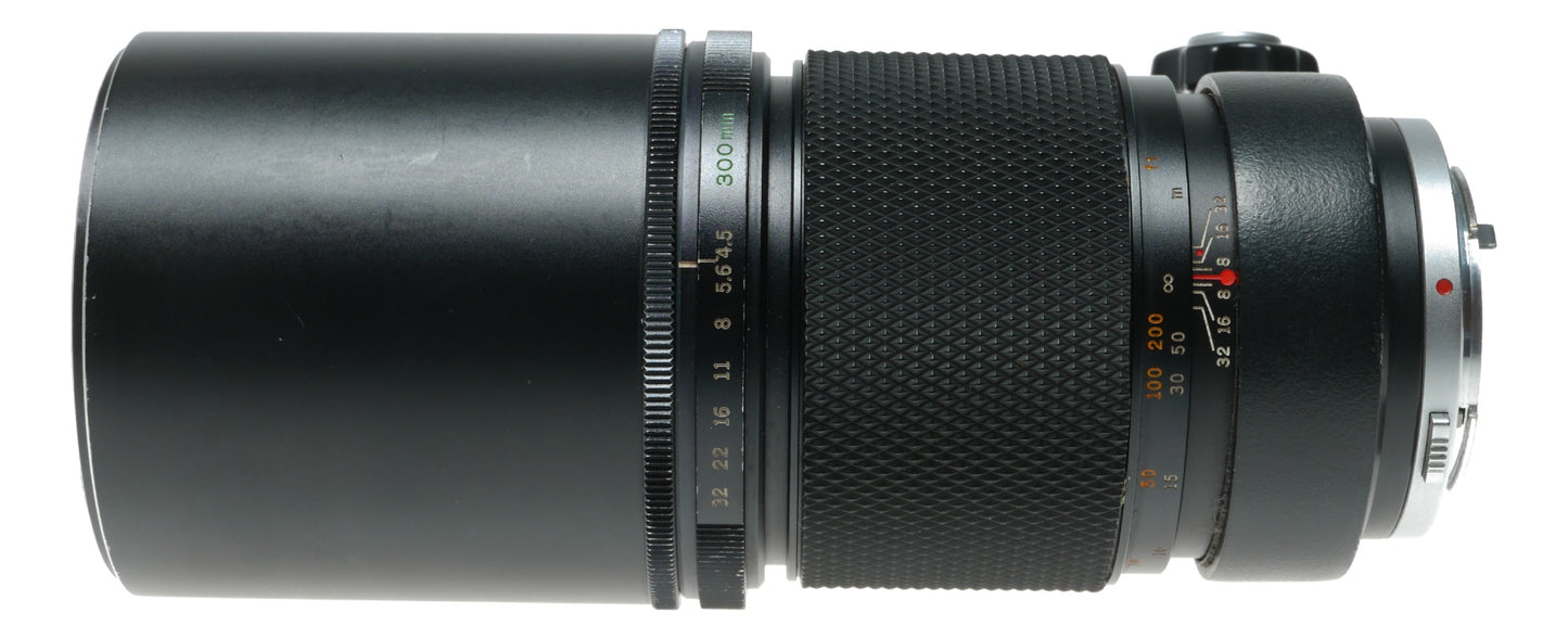 Olympus OM-System F.Zuiko Auto-T 300mm f/4.5 Telephoto Lens Made in Japan - View 7