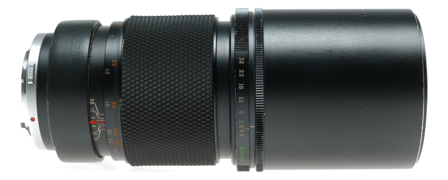 Olympus OM-System F.Zuiko Auto-T 300mm f/4.5 Telephoto Lens Made in Japan - View 8