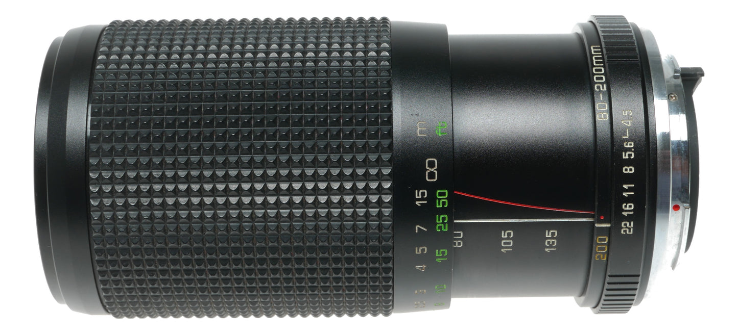 Rokinon 80-200mm f/4.5 Auto Zoom Macro Lens with Skylight Filter, PK Mount, Made in Japan - View 5
