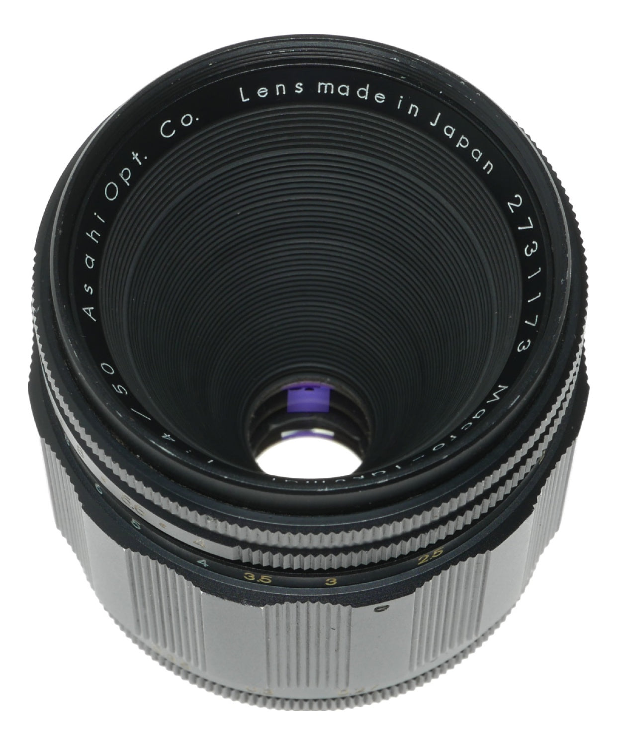 Pentax Asahi Opt. Co. Macro-Takumar 1:4 50mm Vintage Macro Lens Made in Japan - View 6