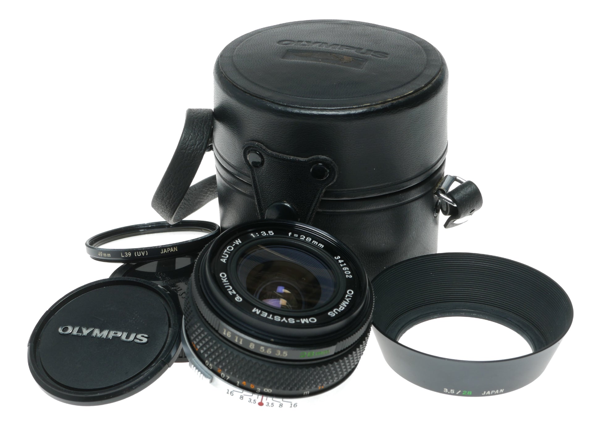 Olympus G.Zuiko Auto-W 28mm f/3.5 Vintage OM-System Lens Made in Japan