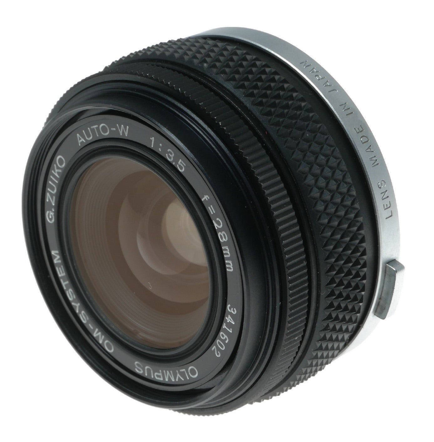 Olympus G.Zuiko Auto-W 28mm f/3.5 Vintage OM-System Lens Made in Japan - View 3
