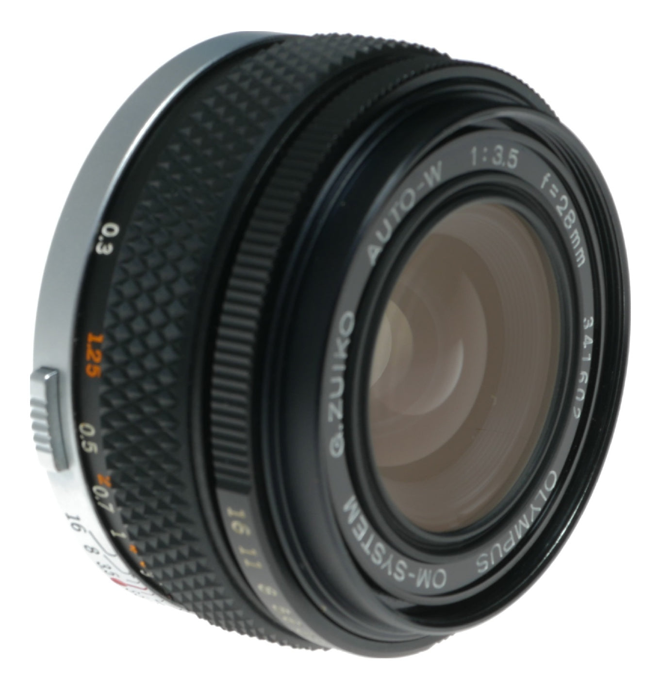 Olympus G.Zuiko Auto-W 28mm f/3.5 Vintage OM-System Lens Made in Japan - View 4