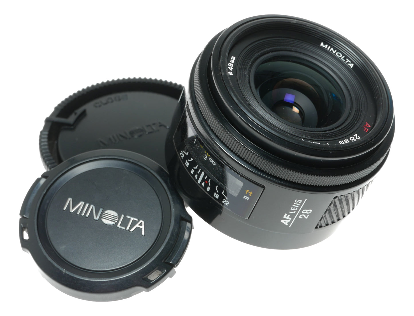 Minolta 28mm f/2.8 AF Lens for Minolta AF SLR Cameras, 49mm Filter Thread, Made in Japan