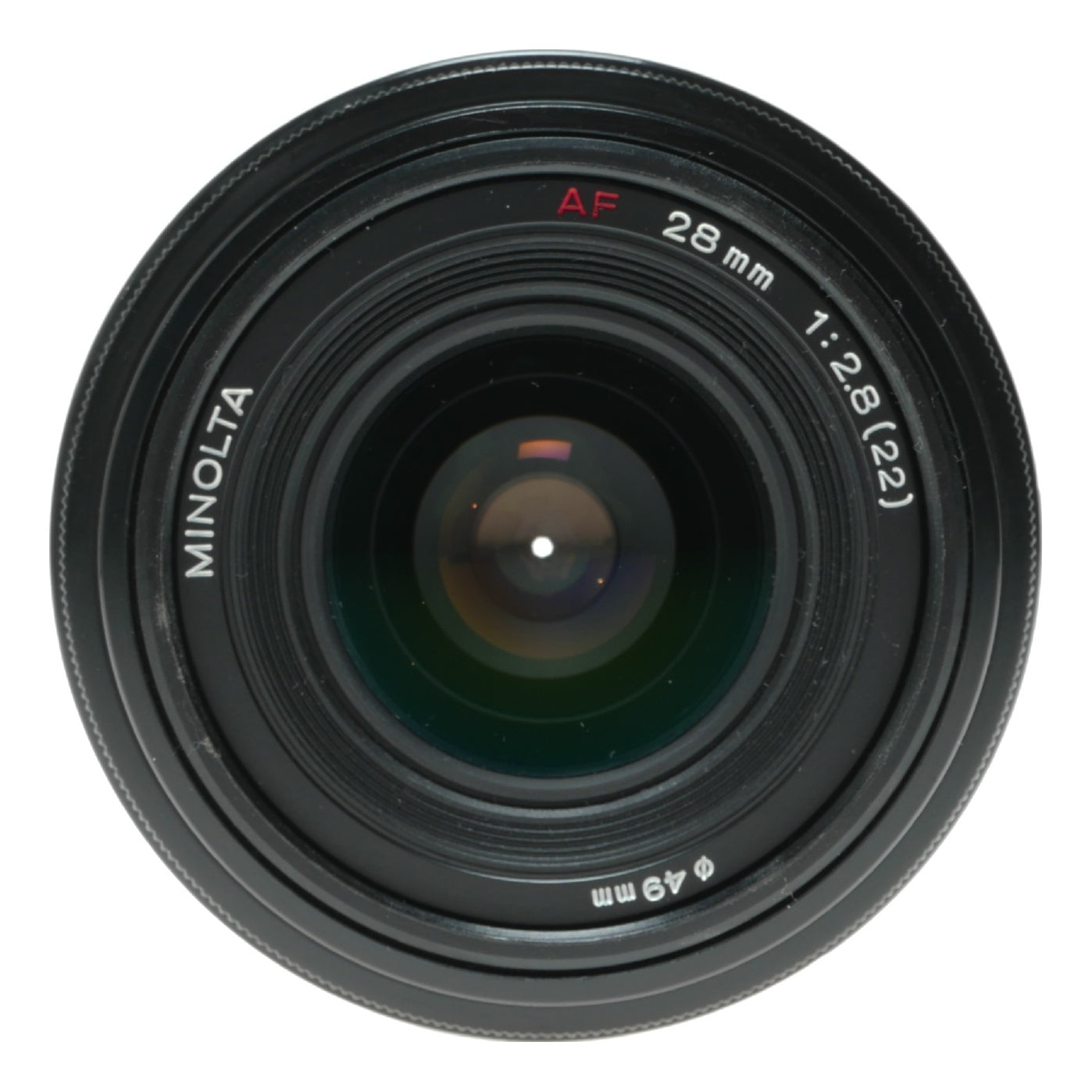 Minolta 28mm f/2.8 AF Lens for Minolta AF SLR Cameras, 49mm Filter Thread, Made in Japan - View 2