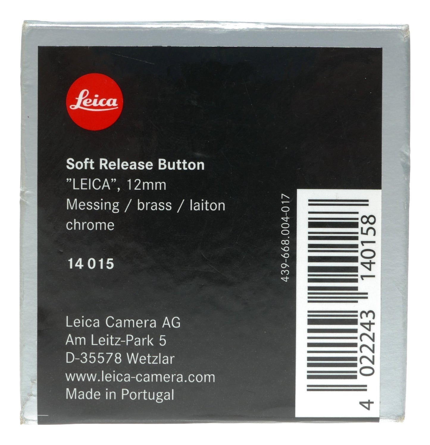 Leica 12mm Soft Release Button in Brass and Chrome Finish for Cameras