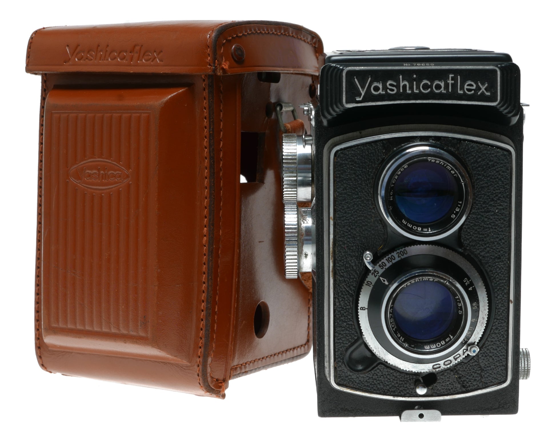 Yashicaflex Vintage TLR Camera with Yashimar 80mm f/3.5 Lens