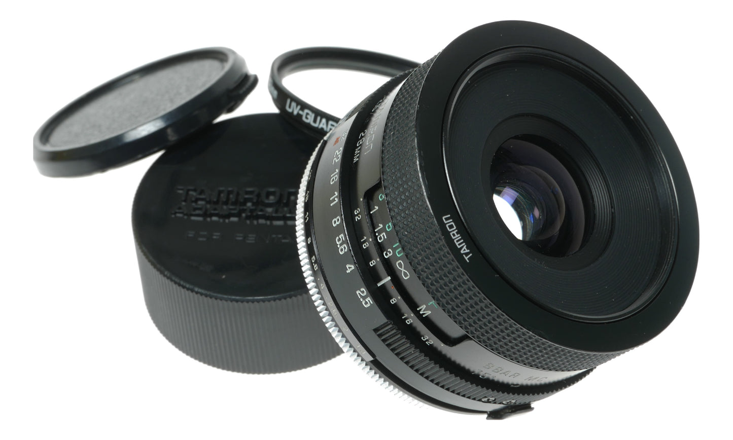 Tamron Adaptall 2 28mm f/2.5 Vintage Manual Focus Lens for Pentax K Mount
