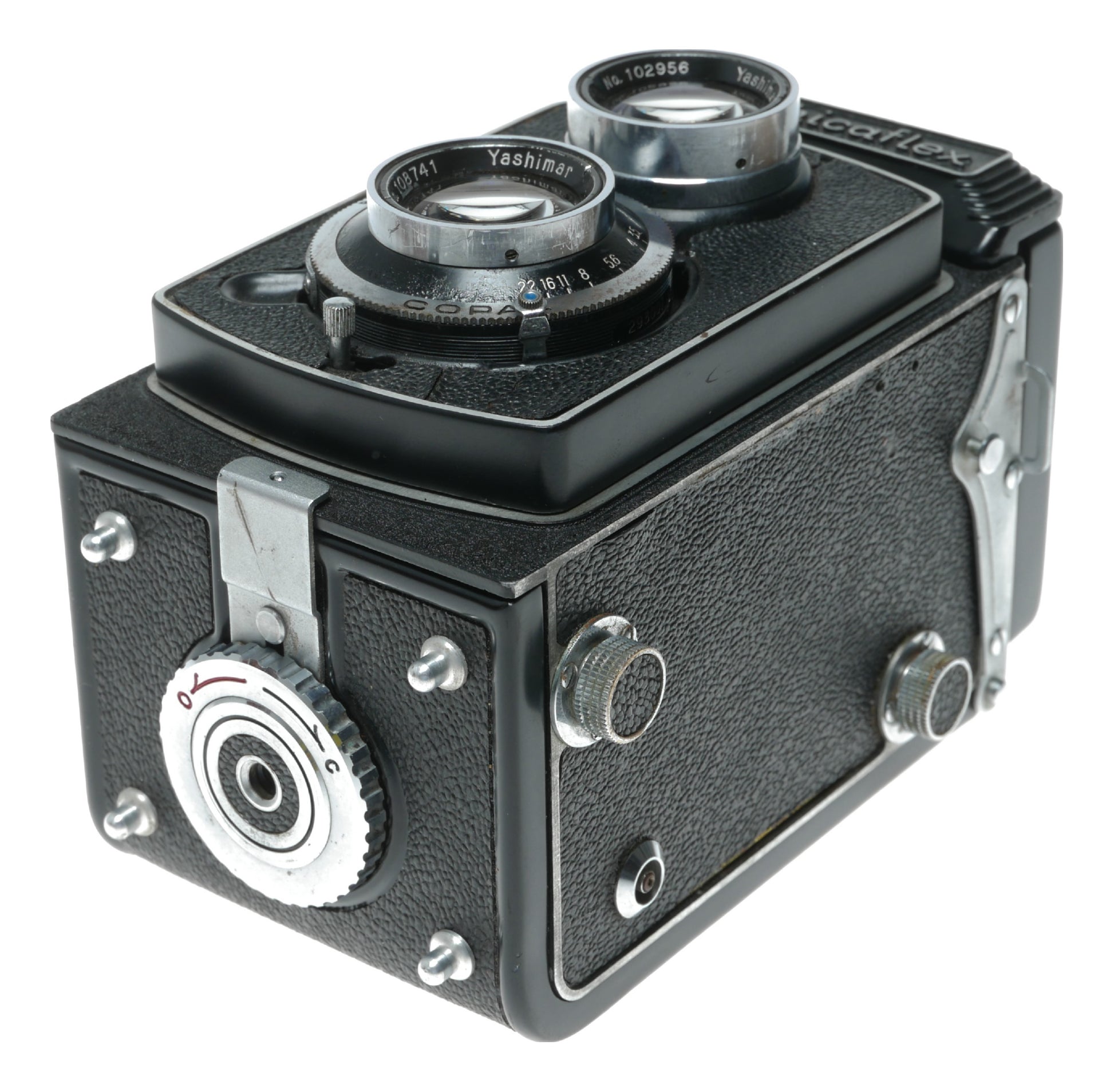 Yashicaflex Vintage TLR Camera with Yashimar 80mm f/3.5 Lens - View 10