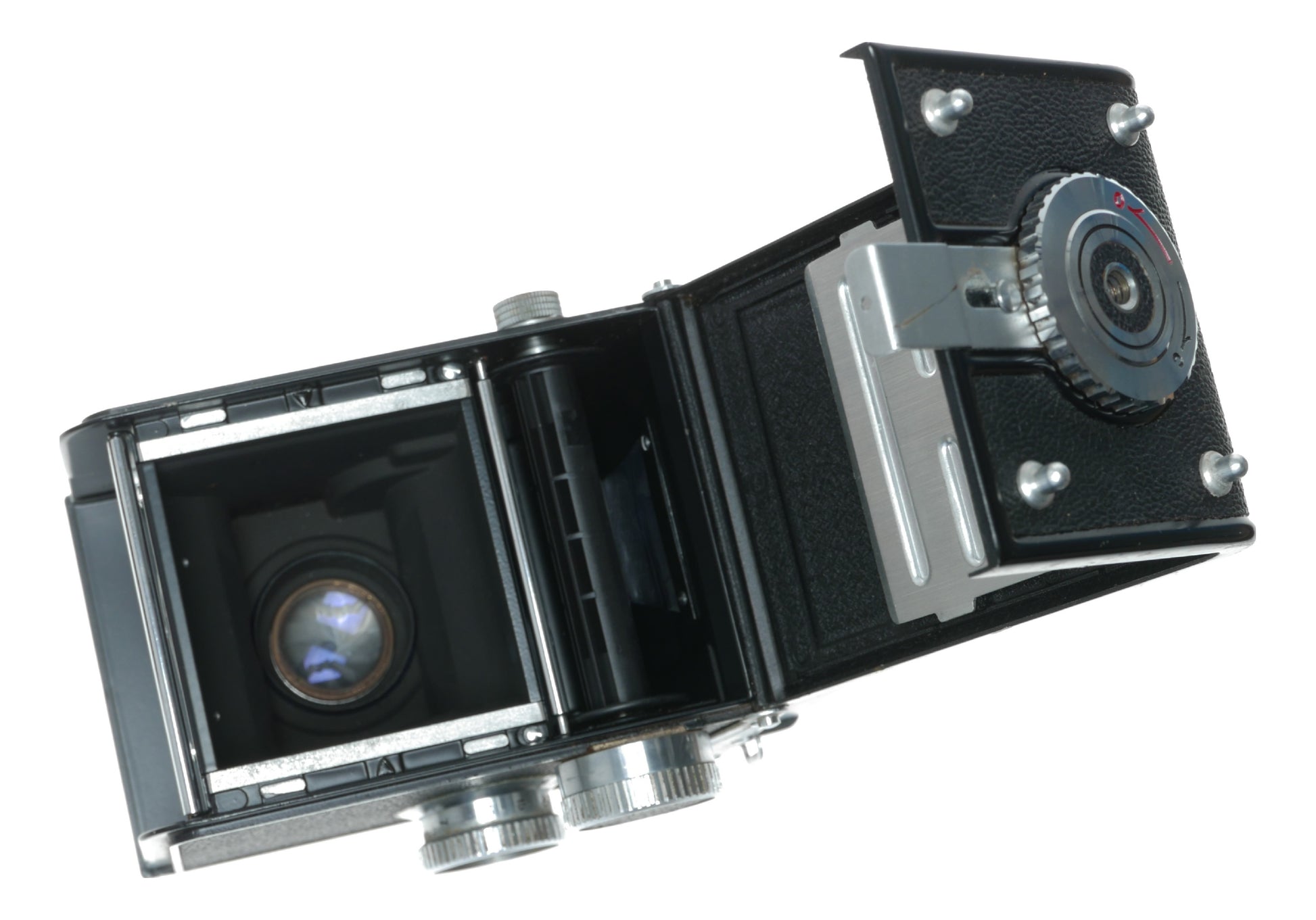 Yashicaflex Vintage TLR Camera with Yashimar 80mm f/3.5 Lens - View 11