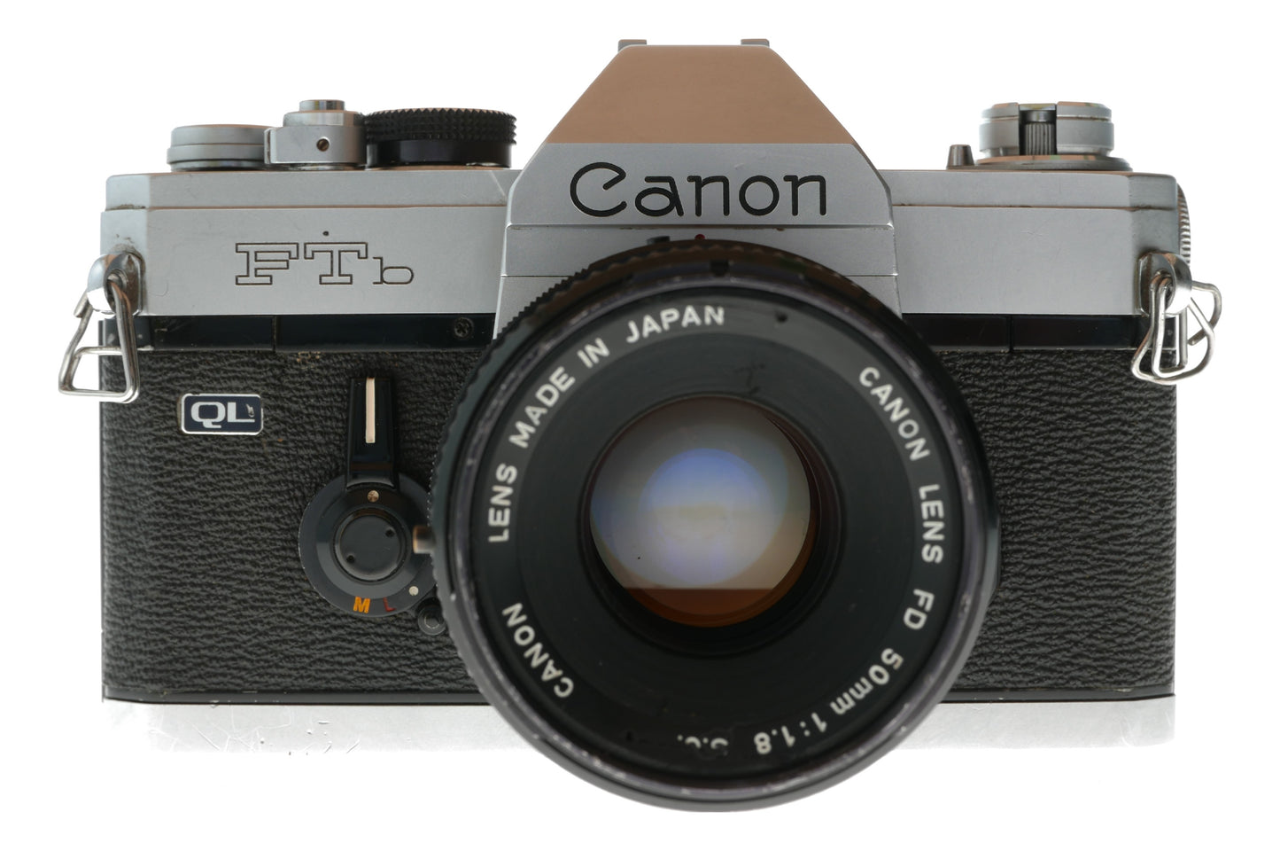 Canon FTb QL Vintage SLR Film Camera with Canon FD 50mm f/1.8 Lens