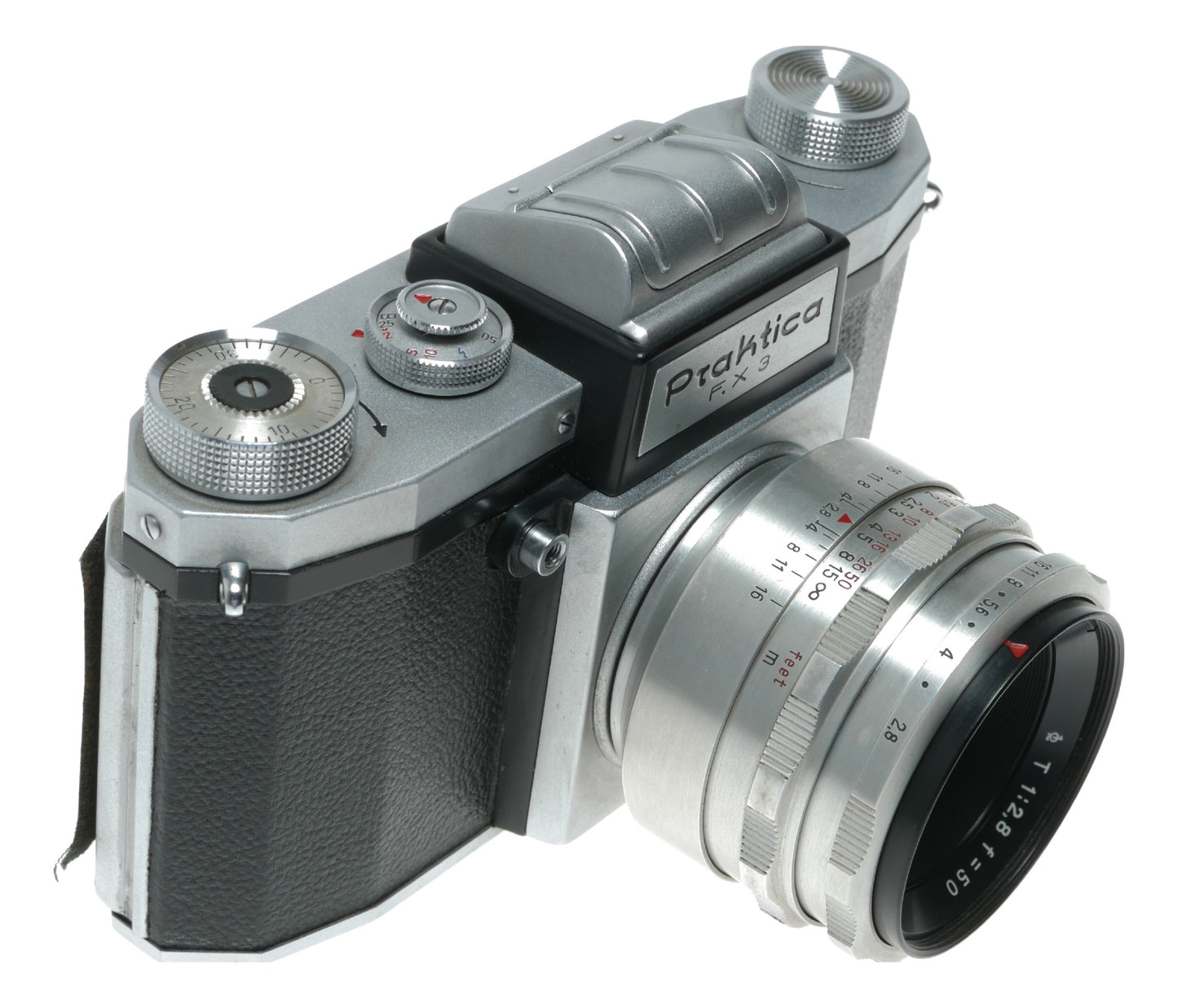 Praktica FX 3 Vintage SLR Camera with 50mm f/2.8 Lens from Germany - View 4