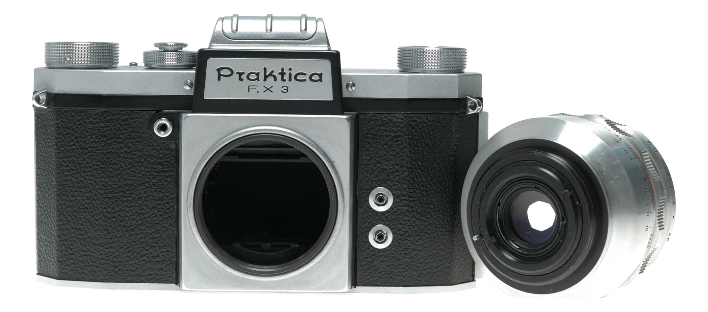 Praktica FX 3 Vintage SLR Camera with 50mm f/2.8 Lens from Germany - View 7