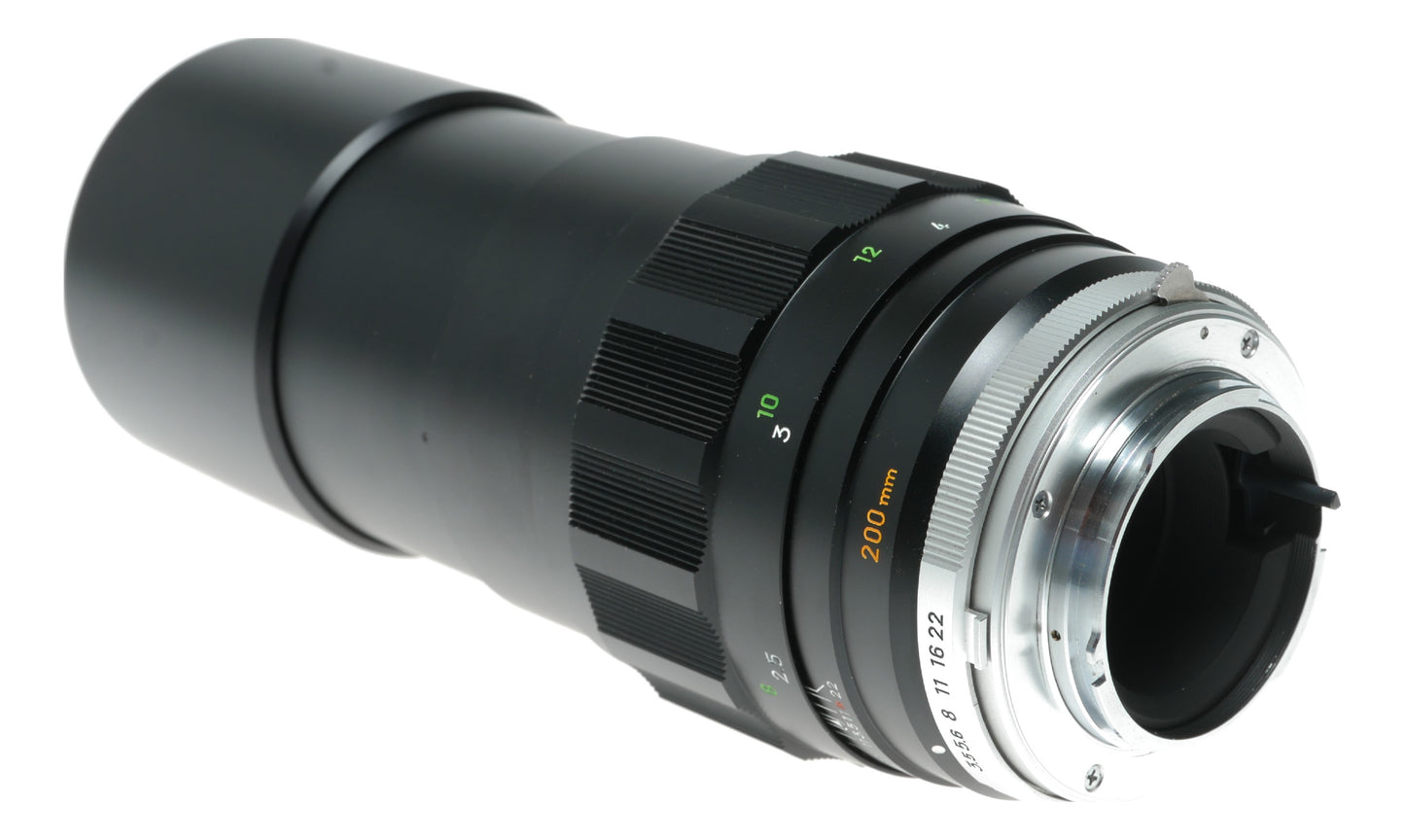 Minolta MC Tele Rokkor-QF 200mm f/3.5 Vintage Camera Lens Made in Japan - View 7