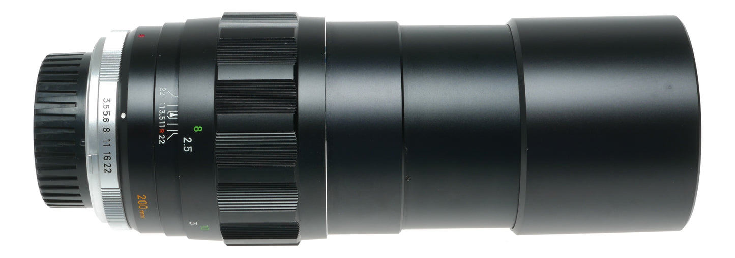 Minolta MC Tele Rokkor-QF 200mm f/3.5 Vintage Camera Lens Made in Japan - View 8