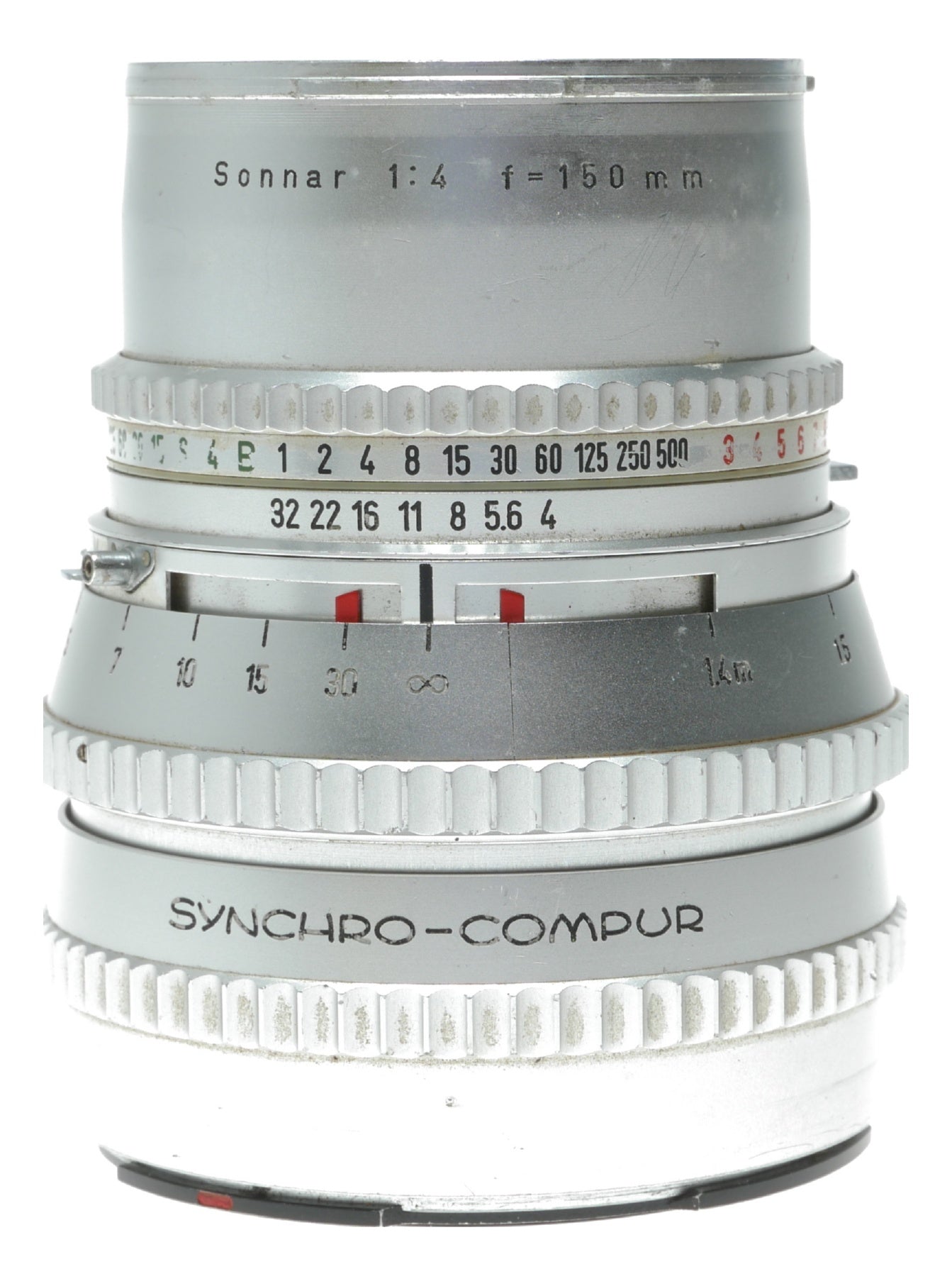 Carl Zeiss Sonnar 150mm f/4 Vintage Lens with Synchro-Compur Shutter, Leitz Made in West Germany - View 8