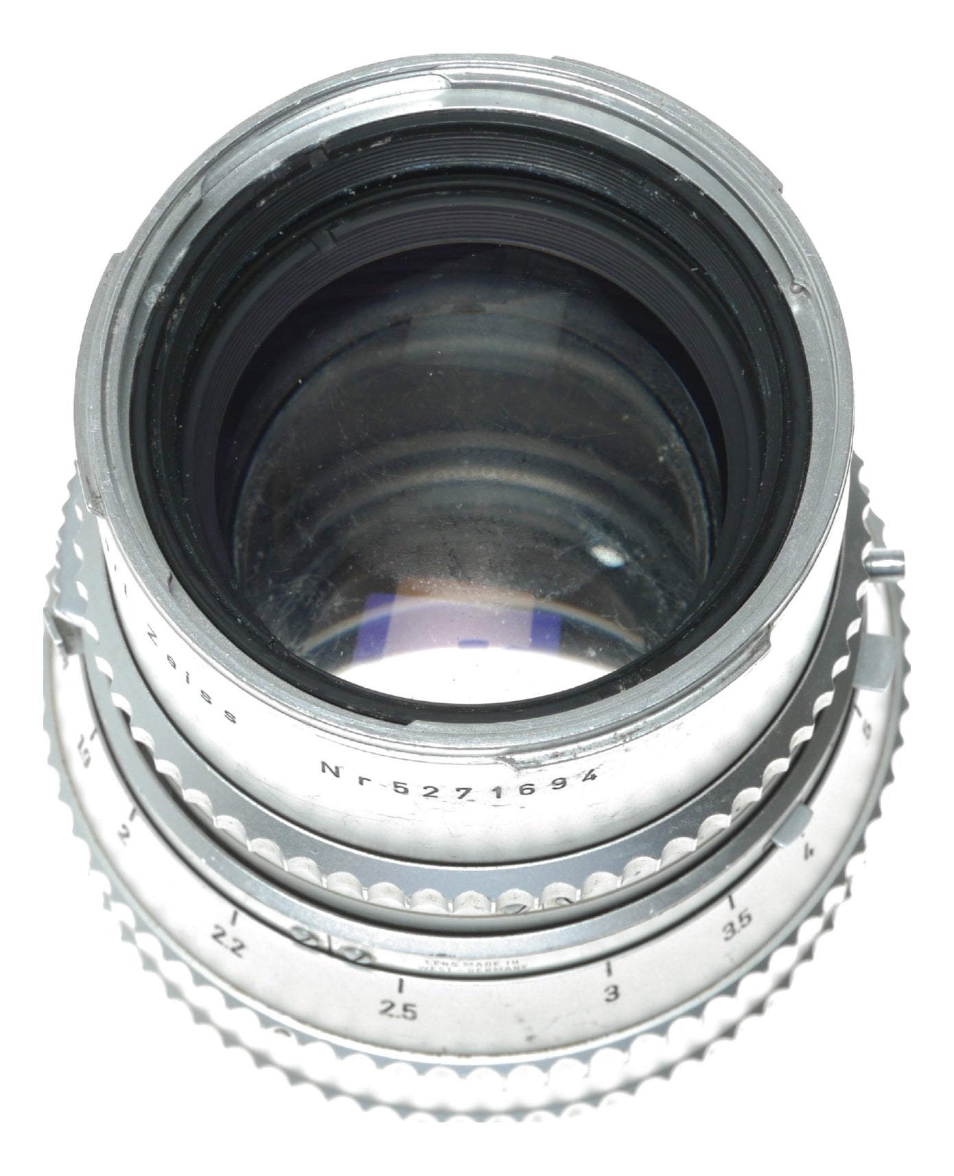Carl Zeiss Sonnar 150mm f/4 Vintage Lens with Synchro-Compur Shutter, Leitz Made in West Germany - View 10