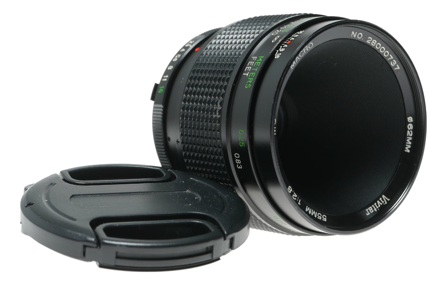 Vivitar 55mm f/2.8 MC Macro Lens with Ø62mm Filter Thread