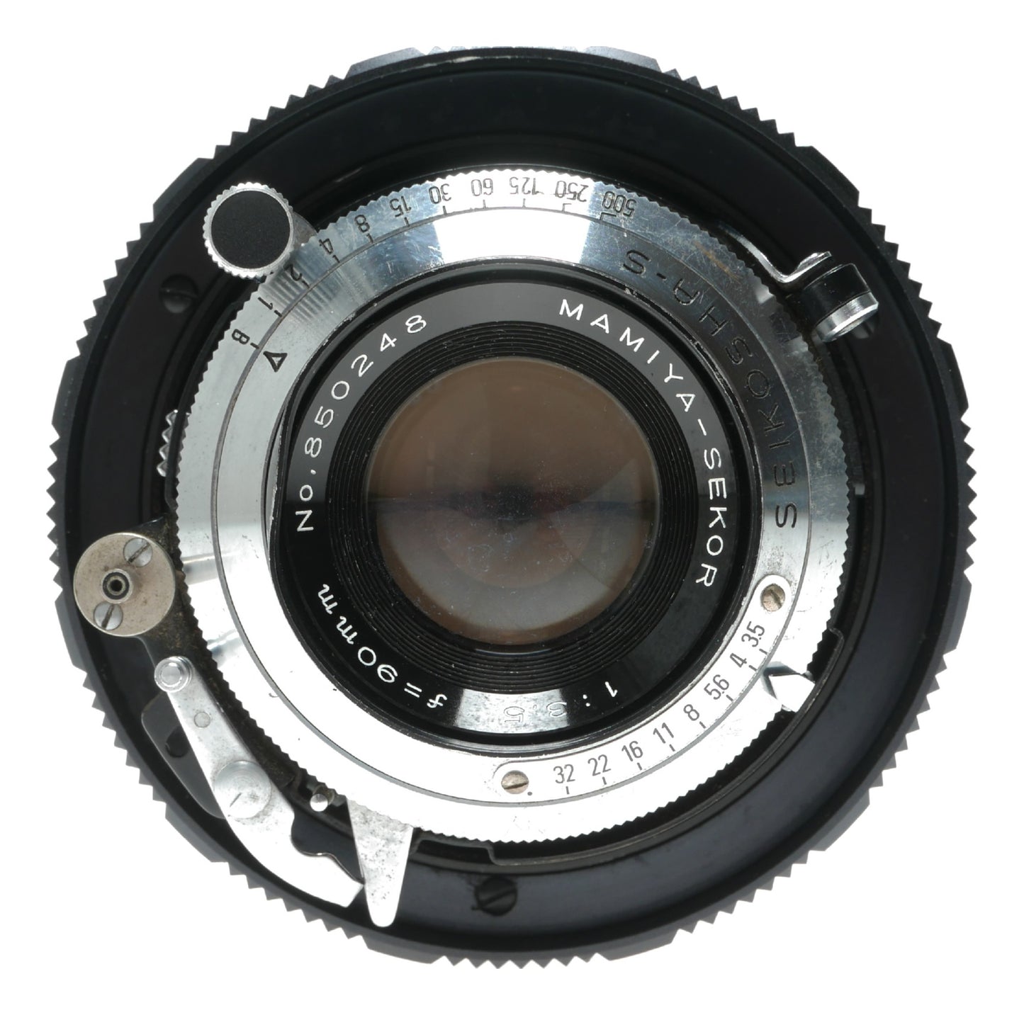 Mamiya-Sekor 90mm f/3.5 Vintage Camera Lens with Seikosha-S Shutter