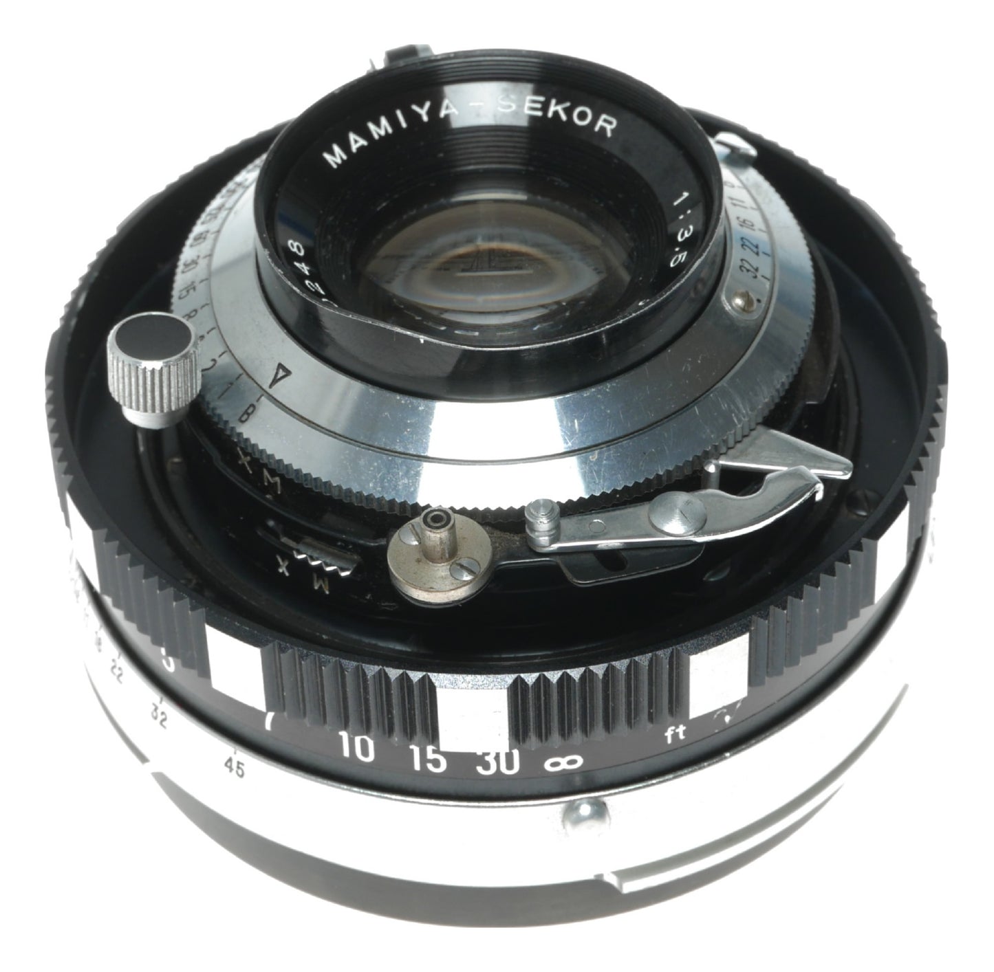Mamiya-Sekor 90mm f/3.5 Vintage Camera Lens with Seikosha-S Shutter - View 3