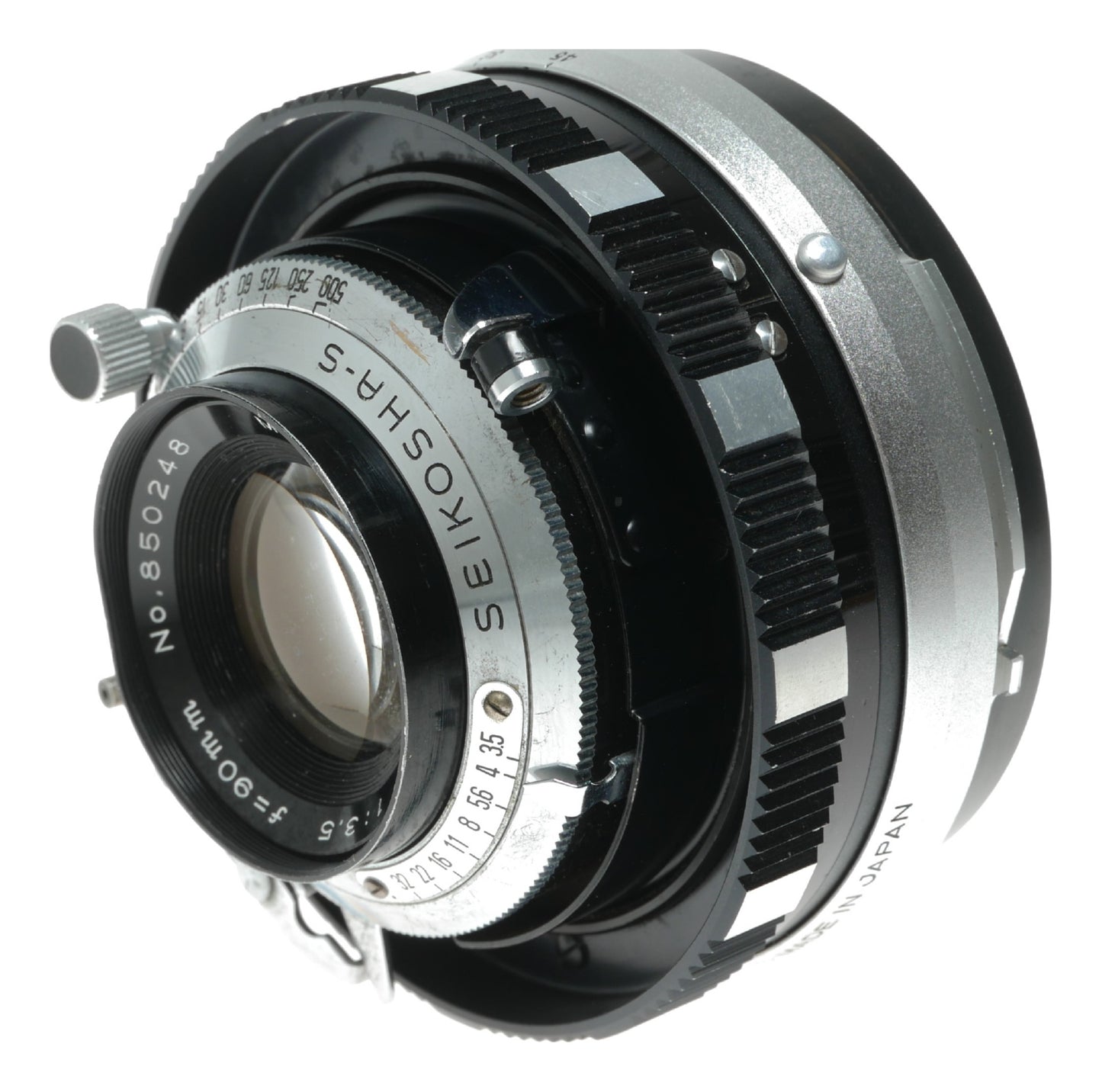 Mamiya-Sekor 90mm f/3.5 Vintage Camera Lens with Seikosha-S Shutter - View 11