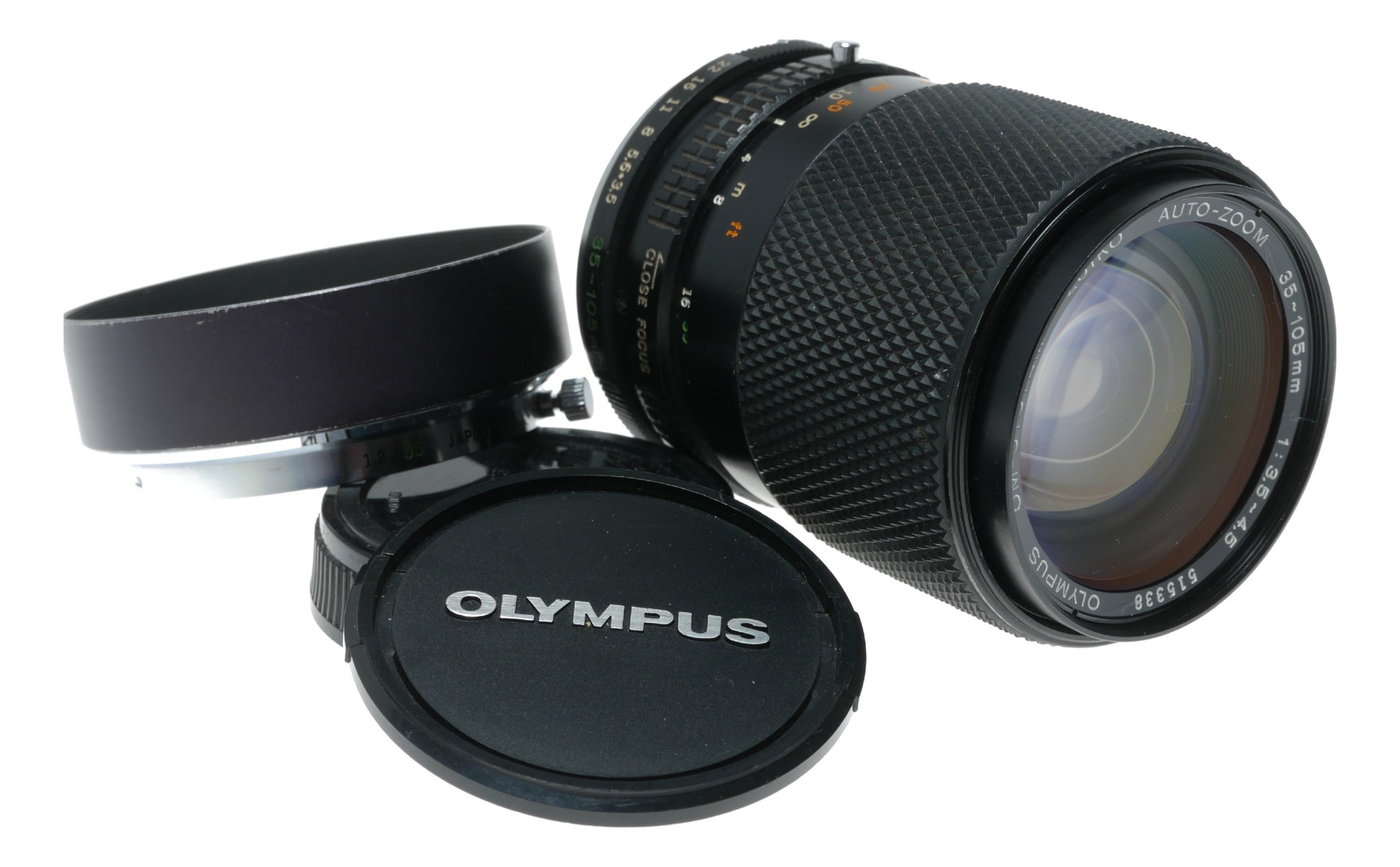 Olympus Zuiko OM-System Auto-Zoom 35-105mm f/3.5-4.5 Lens - Close Focus, Made in Japan