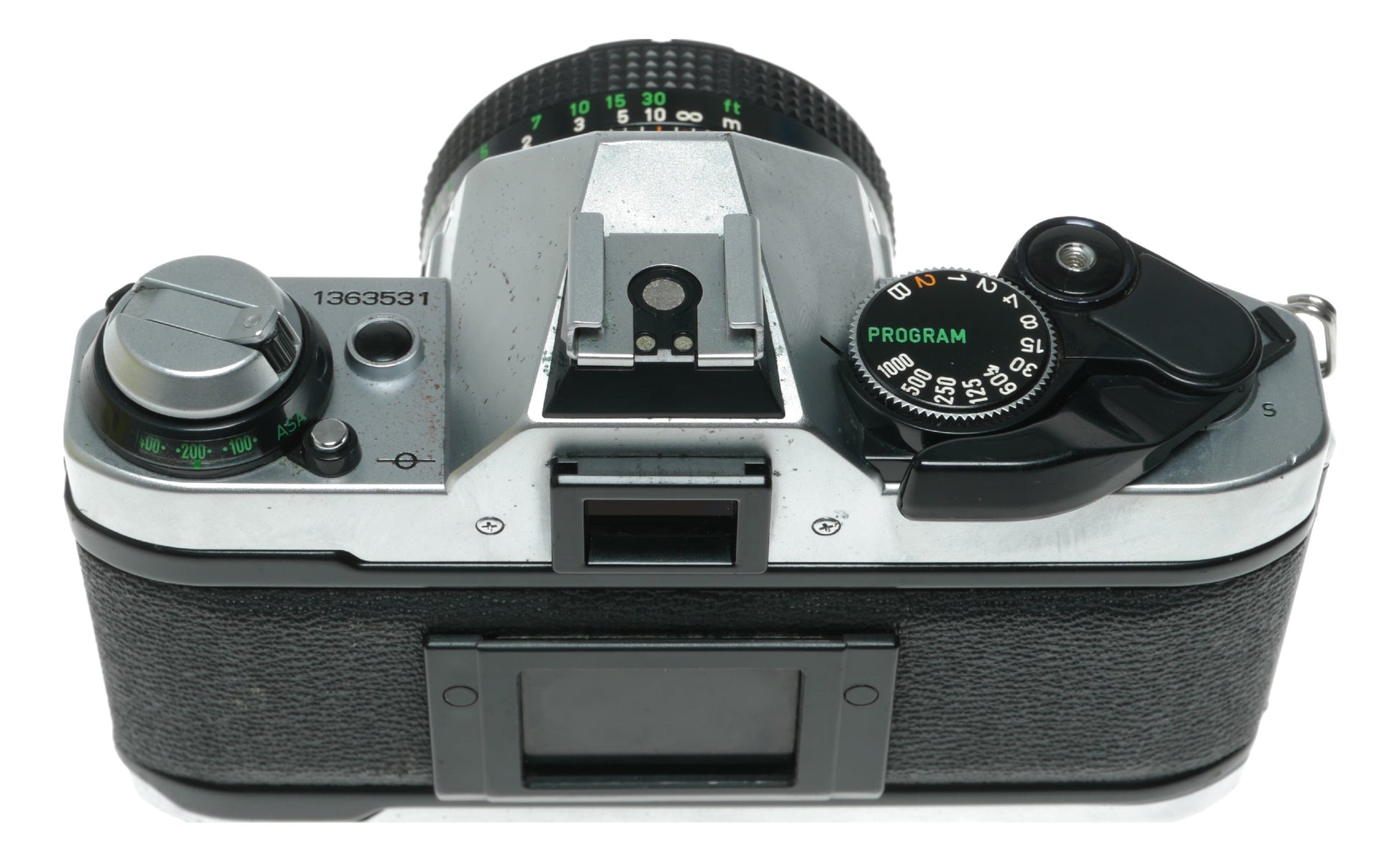 Canon AE-1 Program Vintage SLR Film Camera with Canon FD 50mm f/1.8 Lens - View 11