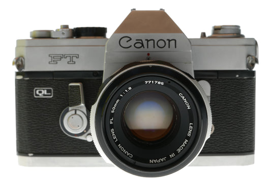Canon FT QL Vintage SLR Camera with Canon 50mm f/1.8 Lens