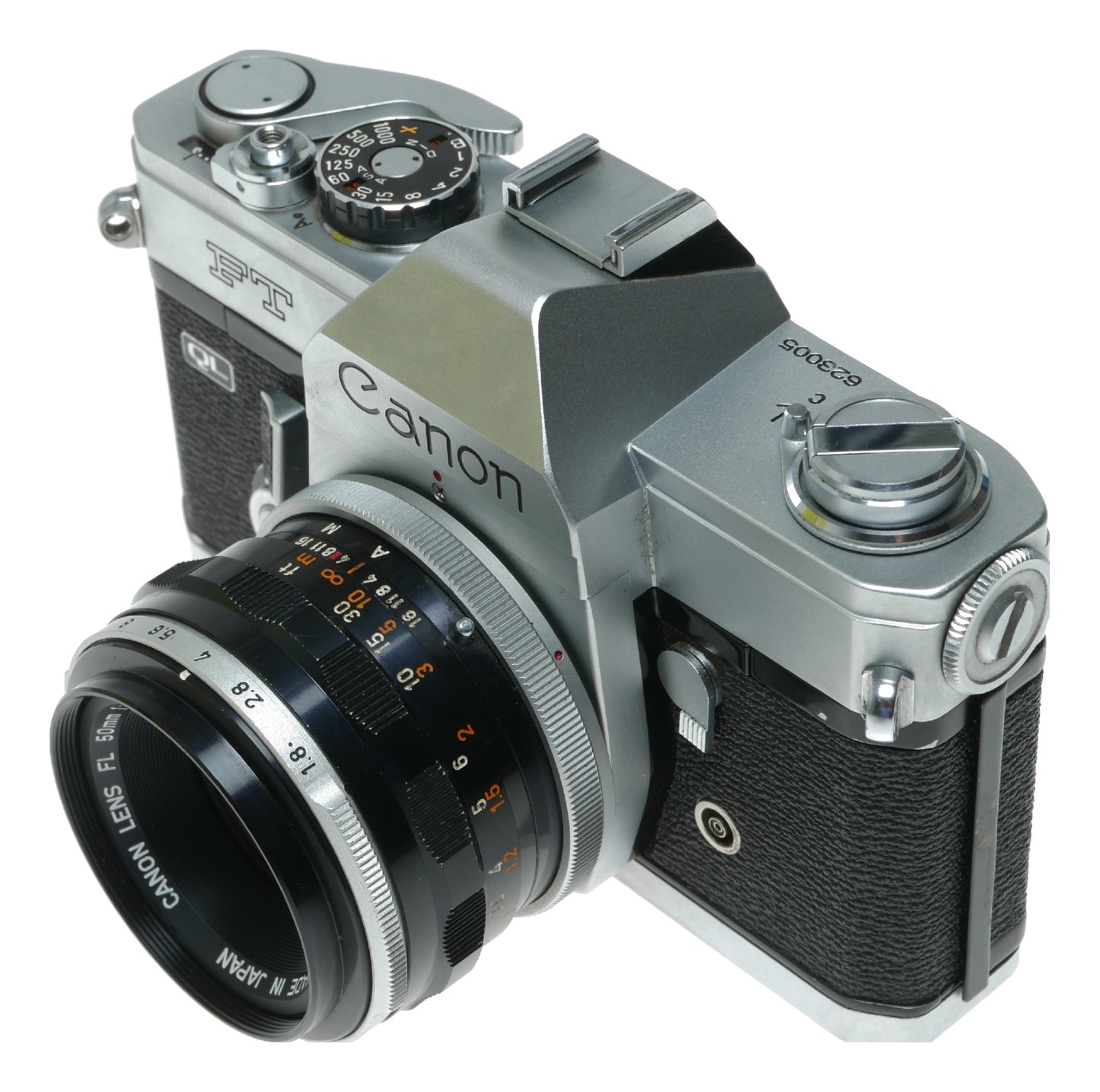 Canon FT QL Vintage SLR Camera with Canon 50mm f/1.8 Lens - View 2