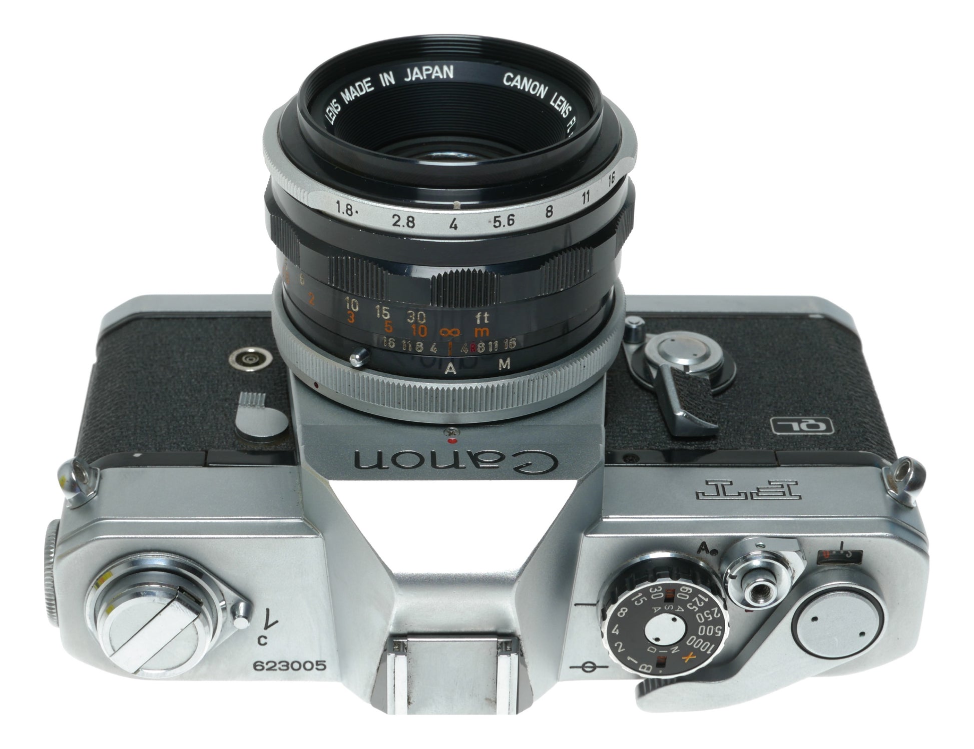 Canon FT QL Vintage SLR Camera with Canon 50mm f/1.8 Lens - View 6