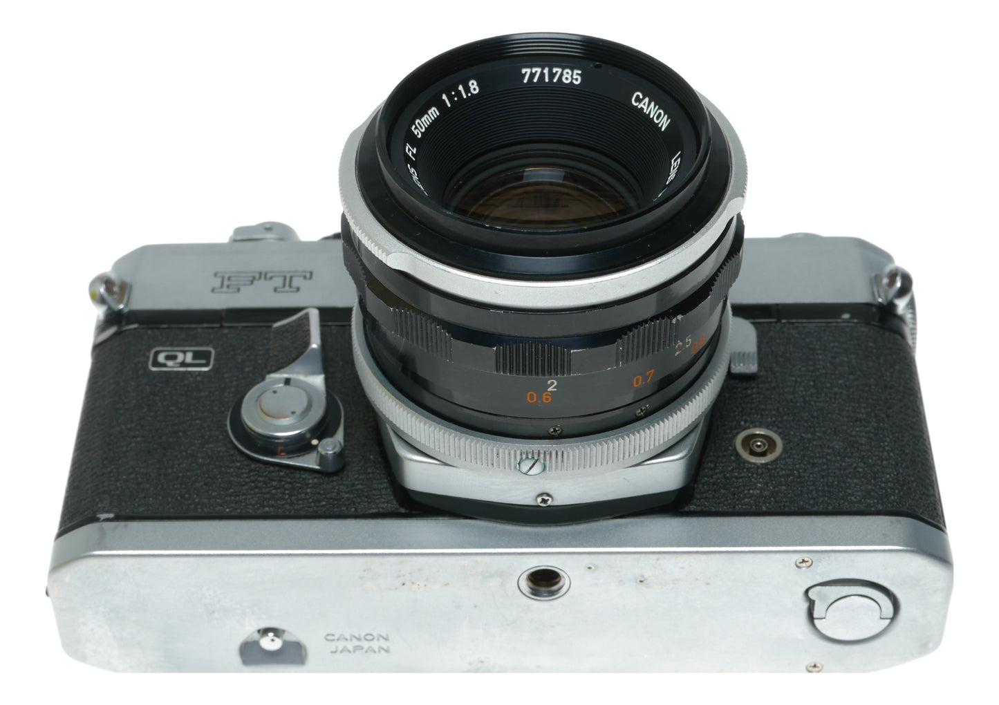 Canon FT QL Vintage SLR Camera with Canon 50mm f/1.8 Lens - View 9