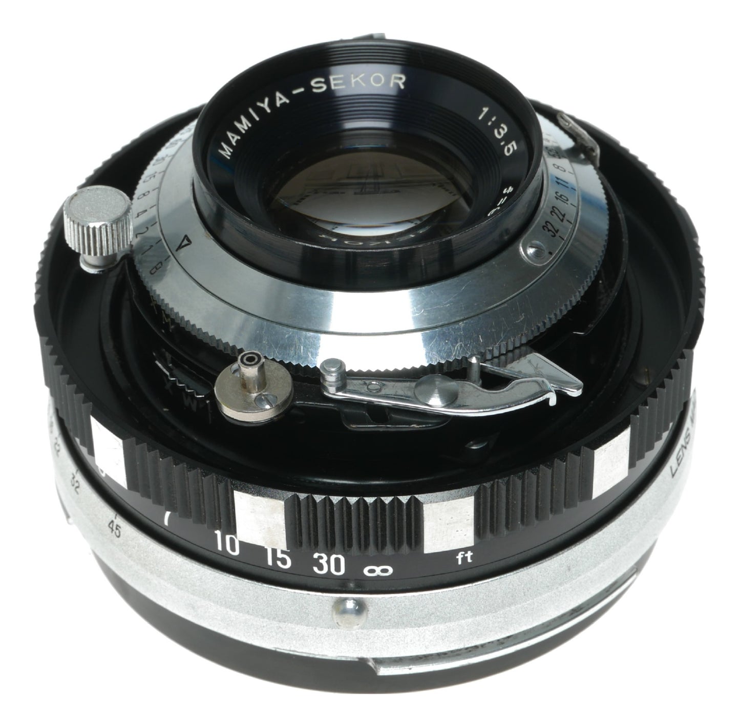 Mamiya-Sekor 90mm f/3.5 Vintage Camera Lens with Seikosha-S Shutter, Made in Japan - View 4