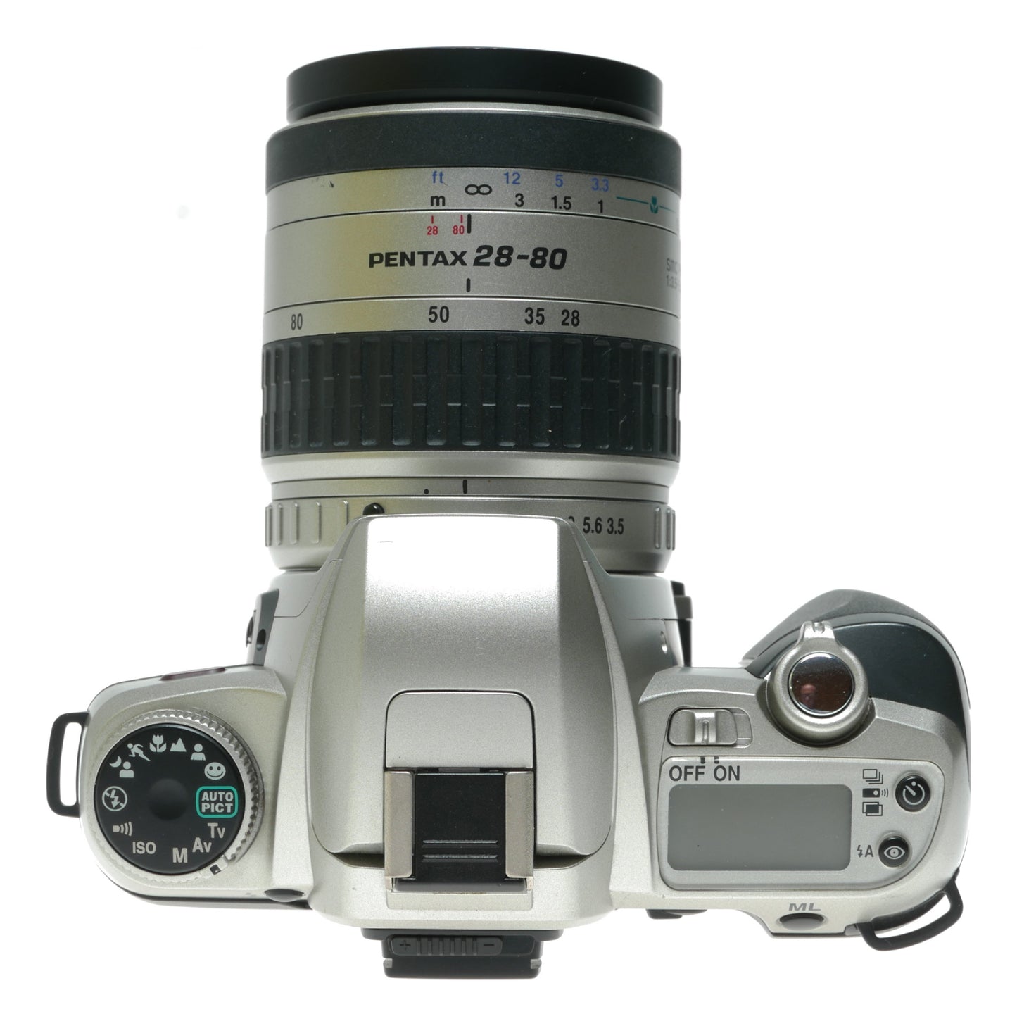 Pentax MZ-7 Vintage SLR Film Camera with Pentax FA 28-80mm f/3.5-5.6 Lens - View 6