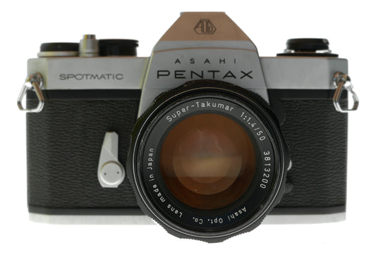 Asahi Pentax Spotmatic SP II Vintage SLR Film Camera with Super-Takumar 1:1.4/50mm Lens